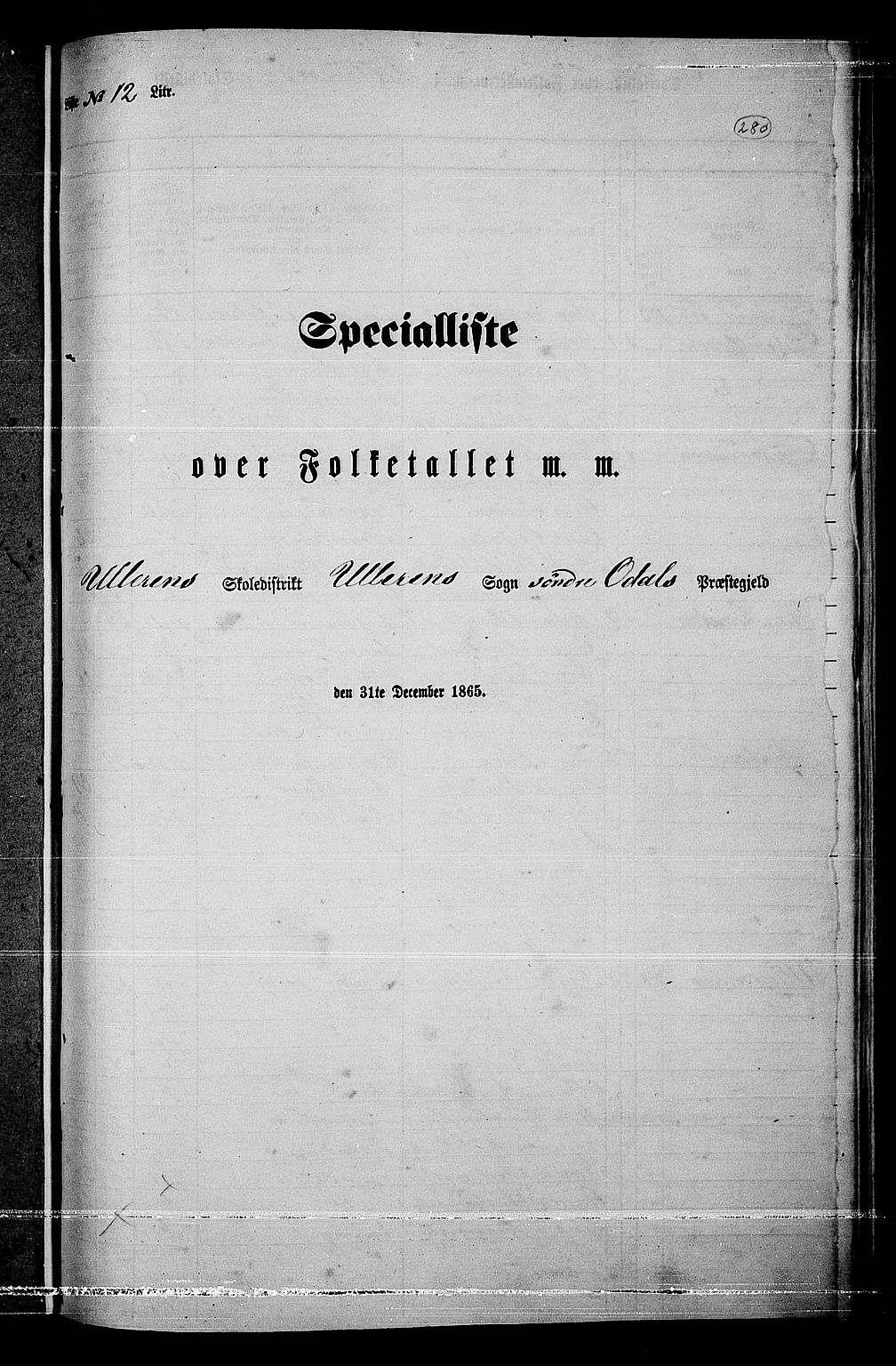 RA, 1865 census for Sør-Odal, 1865, p. 244