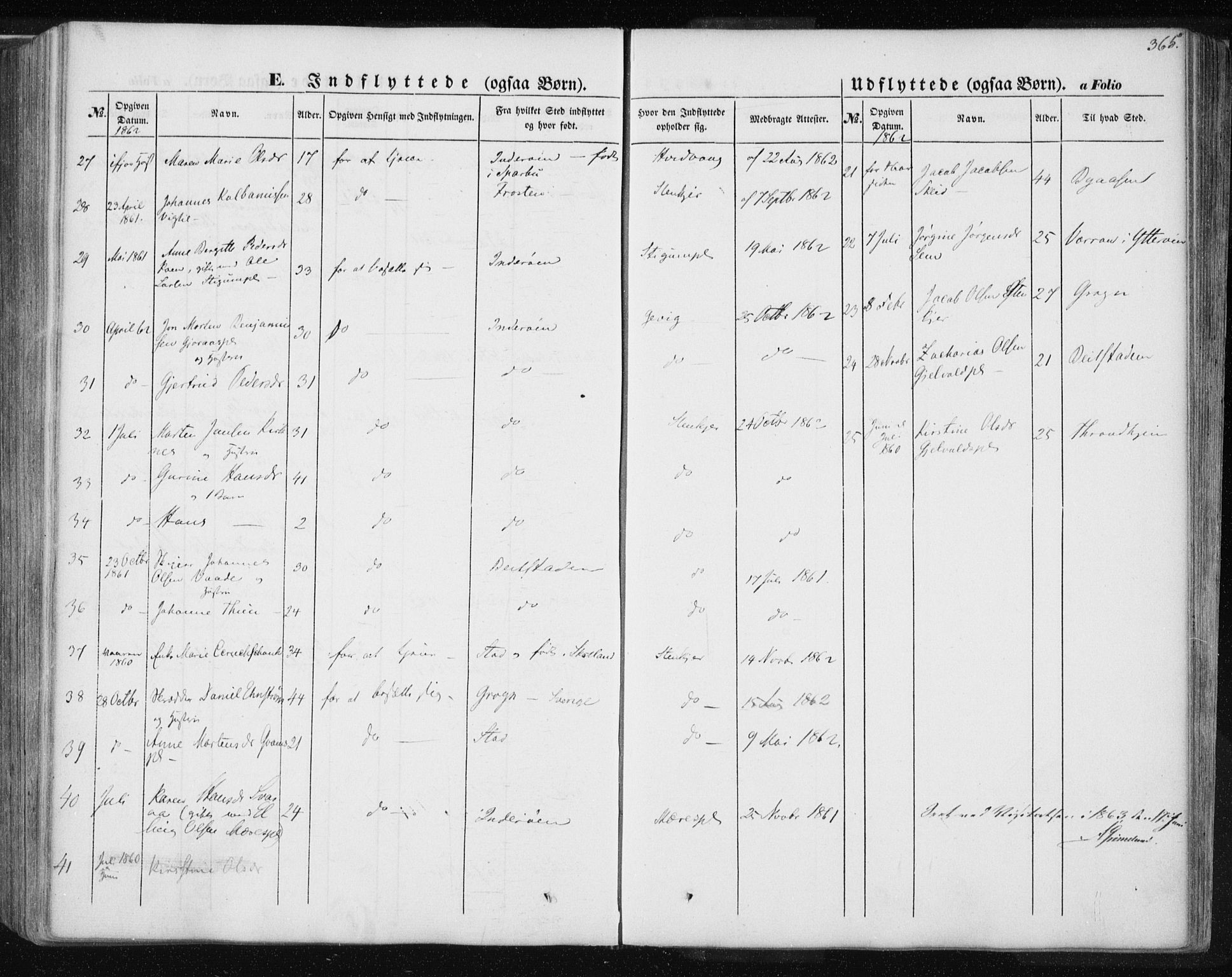 Ministerialprotokoller, klokkerbøker og fødselsregistre - Nord-Trøndelag, AV/SAT-A-1458/735/L0342: Parish register (official) no. 735A07 /1, 1849-1862, p. 365