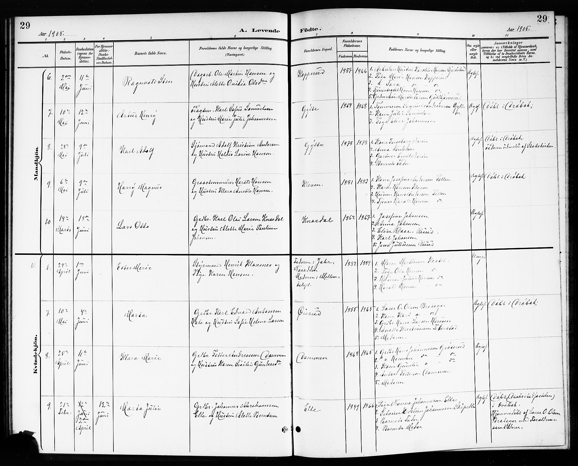 Drøbak prestekontor Kirkebøker, SAO/A-10142a/G/Gb/L0001: Parish register (copy) no. II 1, 1901-1919, p. 29