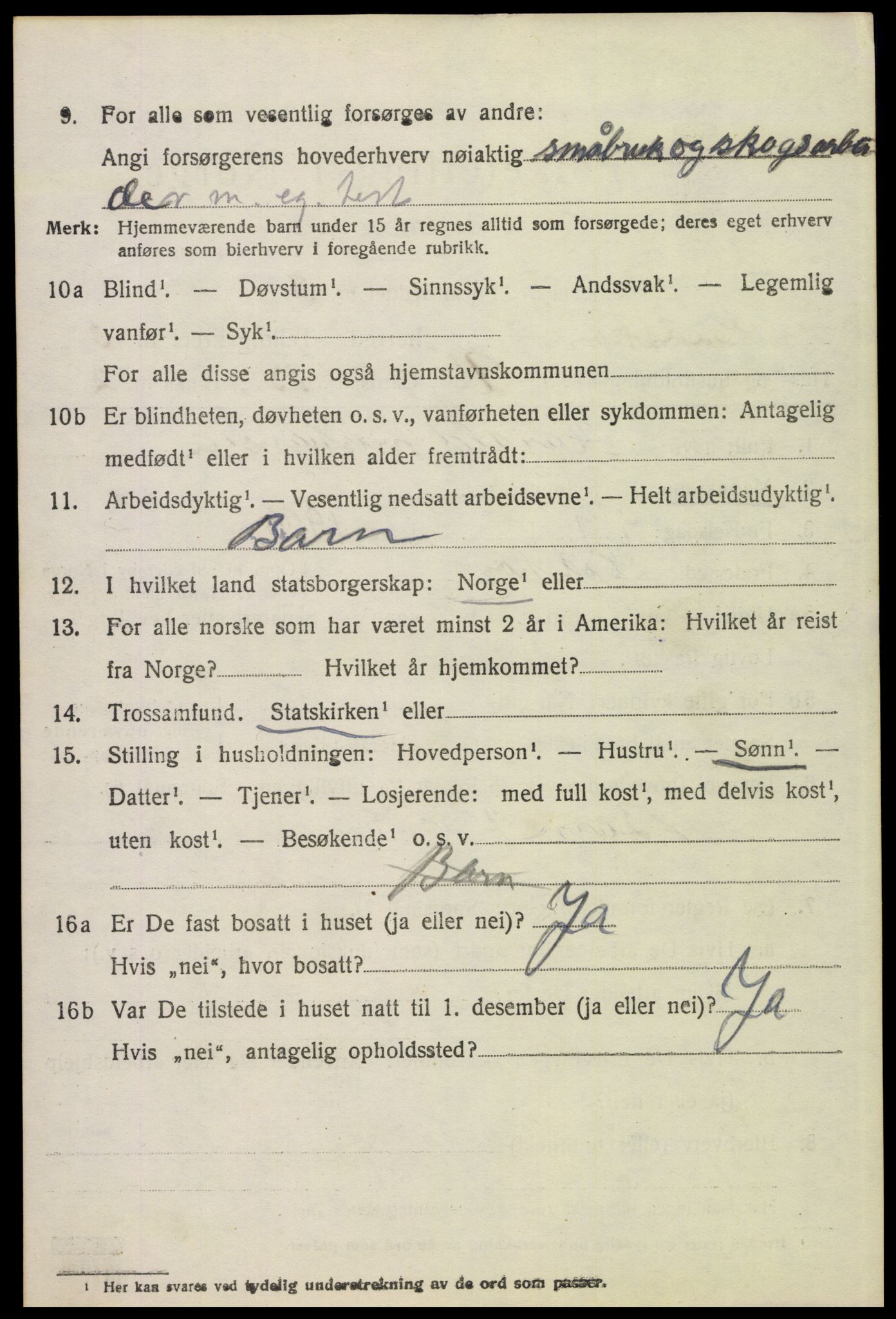 SAH, 1920 census for Eidskog, 1920, p. 4340