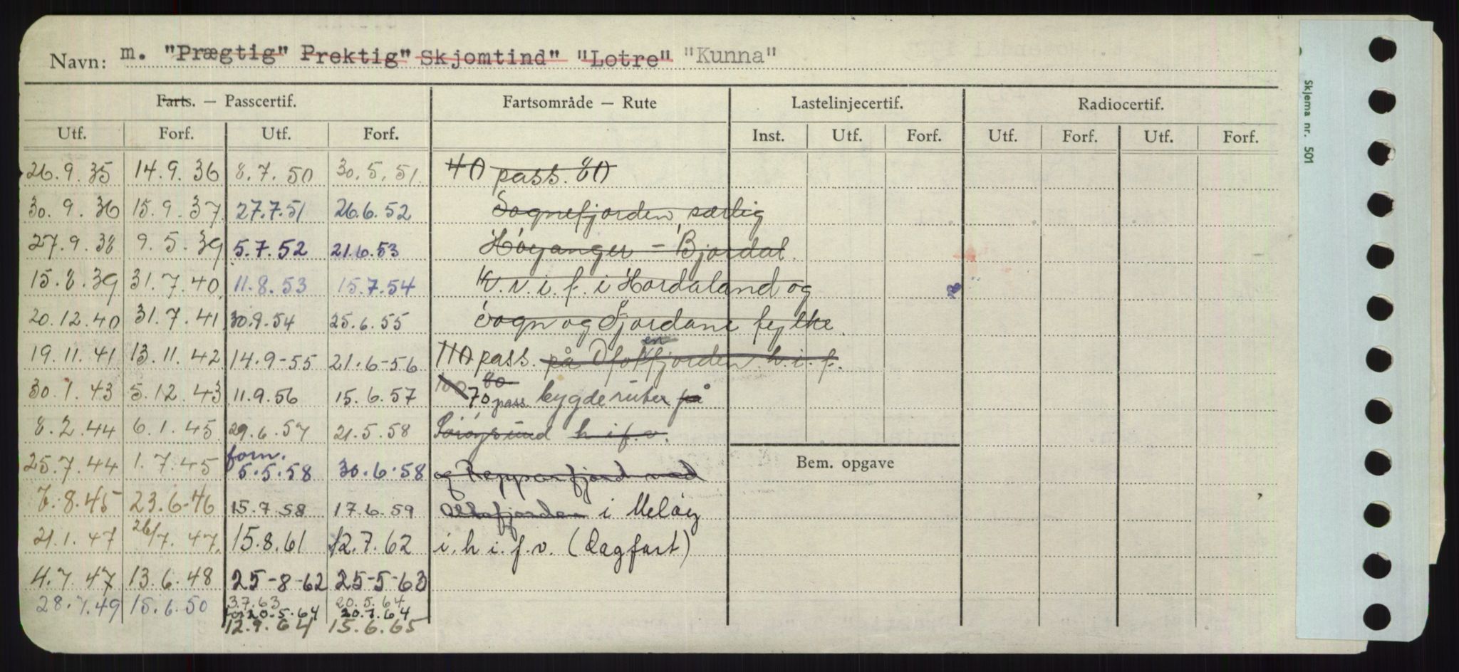 Sjøfartsdirektoratet med forløpere, Skipsmålingen, RA/S-1627/H/Ha/L0003/0002: Fartøy, Hilm-Mar / Fartøy, Kom-Mar, p. 102