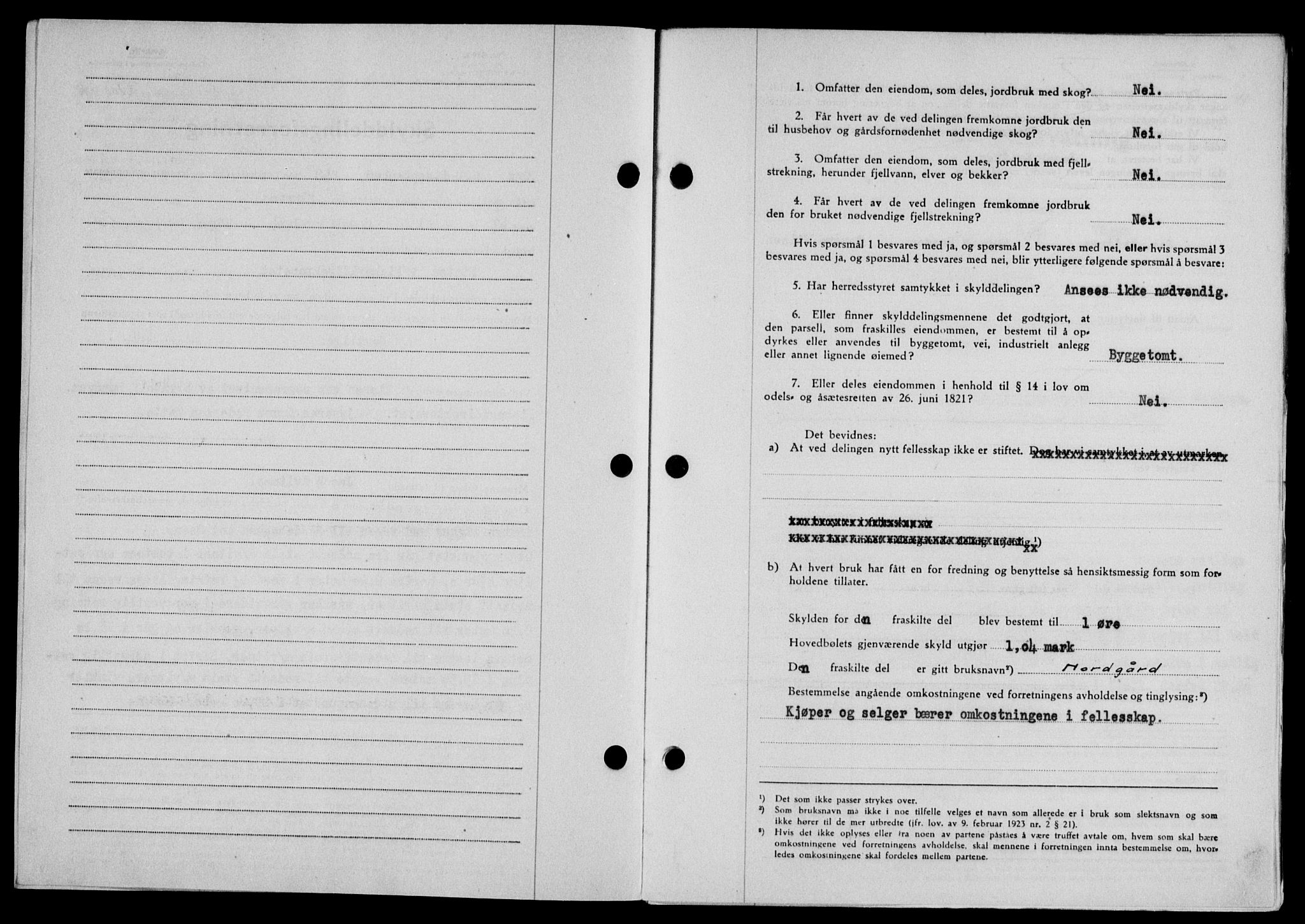 Lofoten sorenskriveri, SAT/A-0017/1/2/2C/L0019a: Mortgage book no. 19a, 1948-1948, Diary no: : 2103/1948