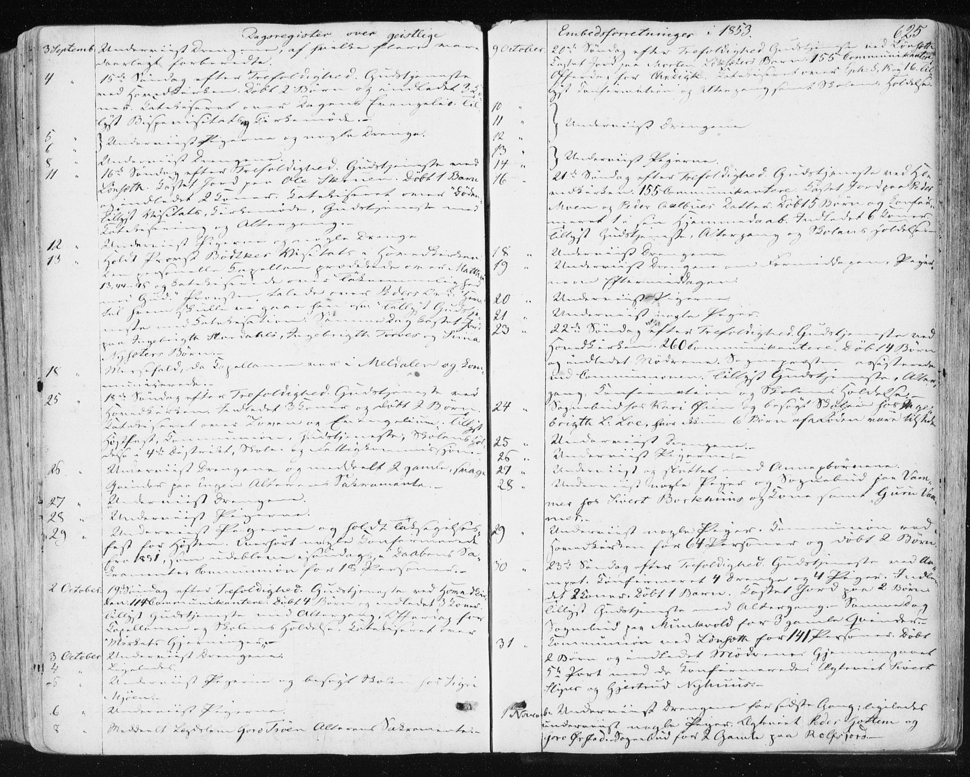Ministerialprotokoller, klokkerbøker og fødselsregistre - Sør-Trøndelag, SAT/A-1456/678/L0899: Parish register (official) no. 678A08, 1848-1872, p. 625