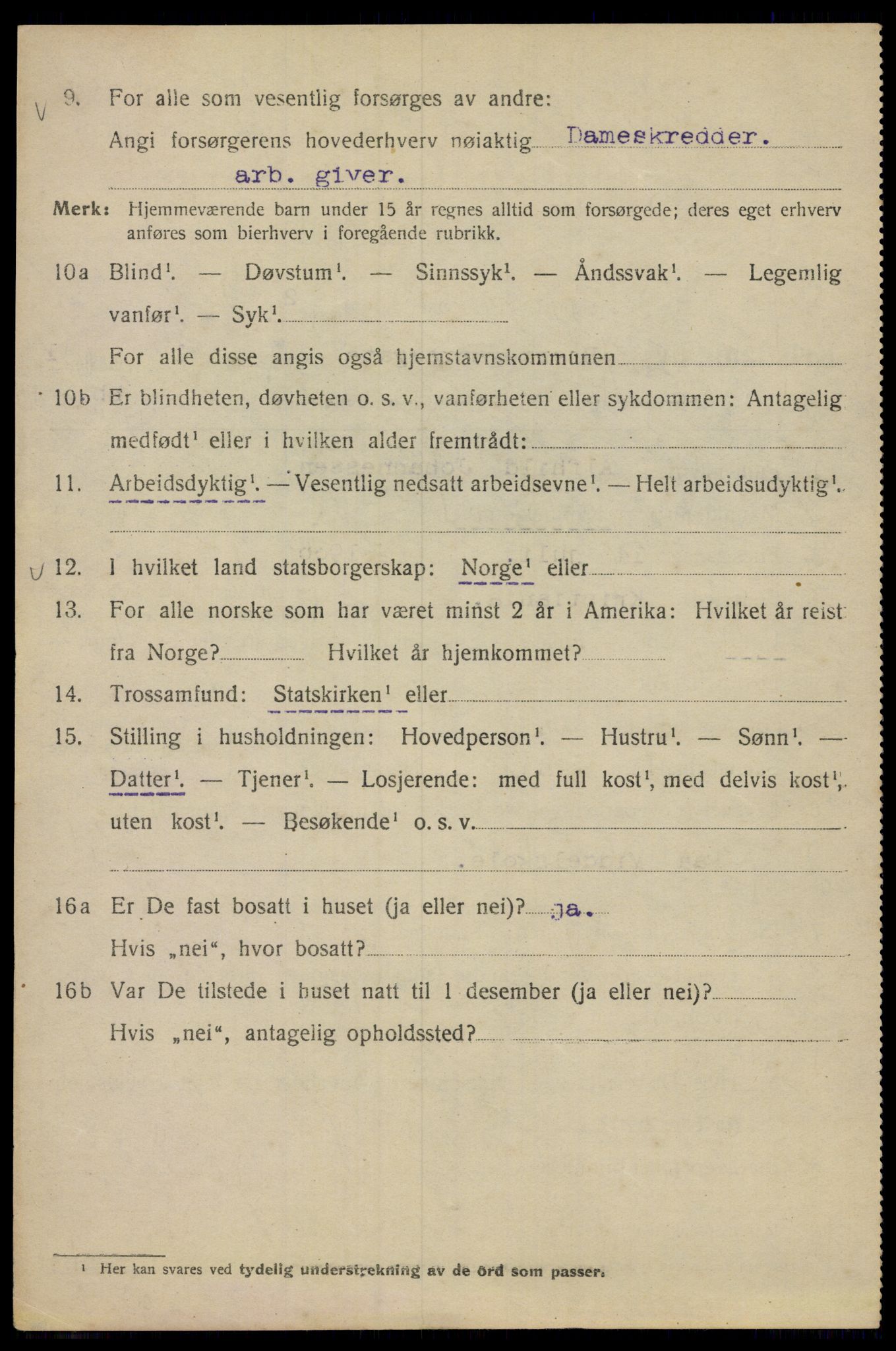 SAO, 1920 census for Kristiania, 1920, p. 158668