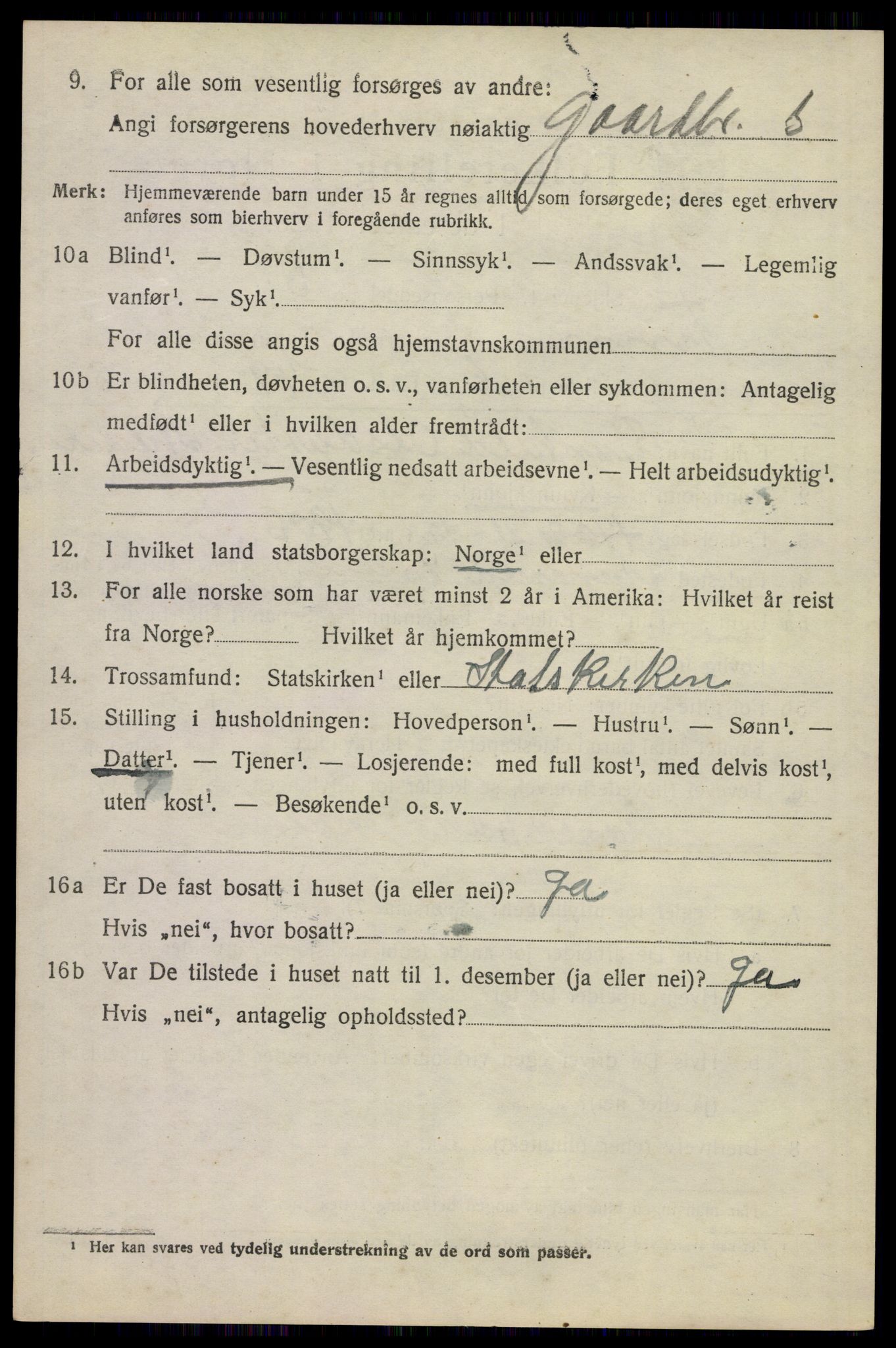 SAKO, 1920 census for Tinn, 1920, p. 2749