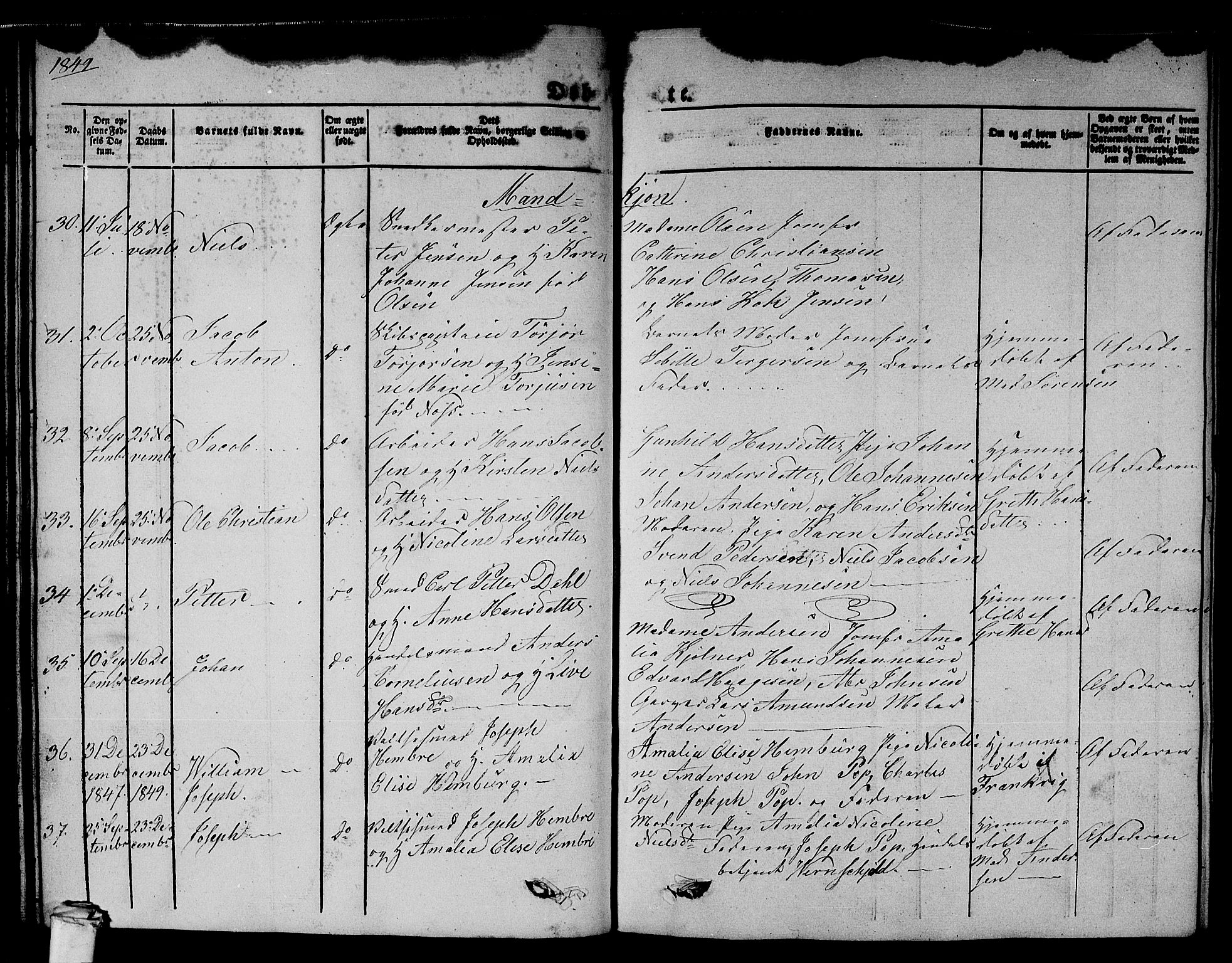 Larvik kirkebøker, AV/SAKO-A-352/G/Gb/L0002: Parish register (copy) no. II 2, 1843-1866, p. 40