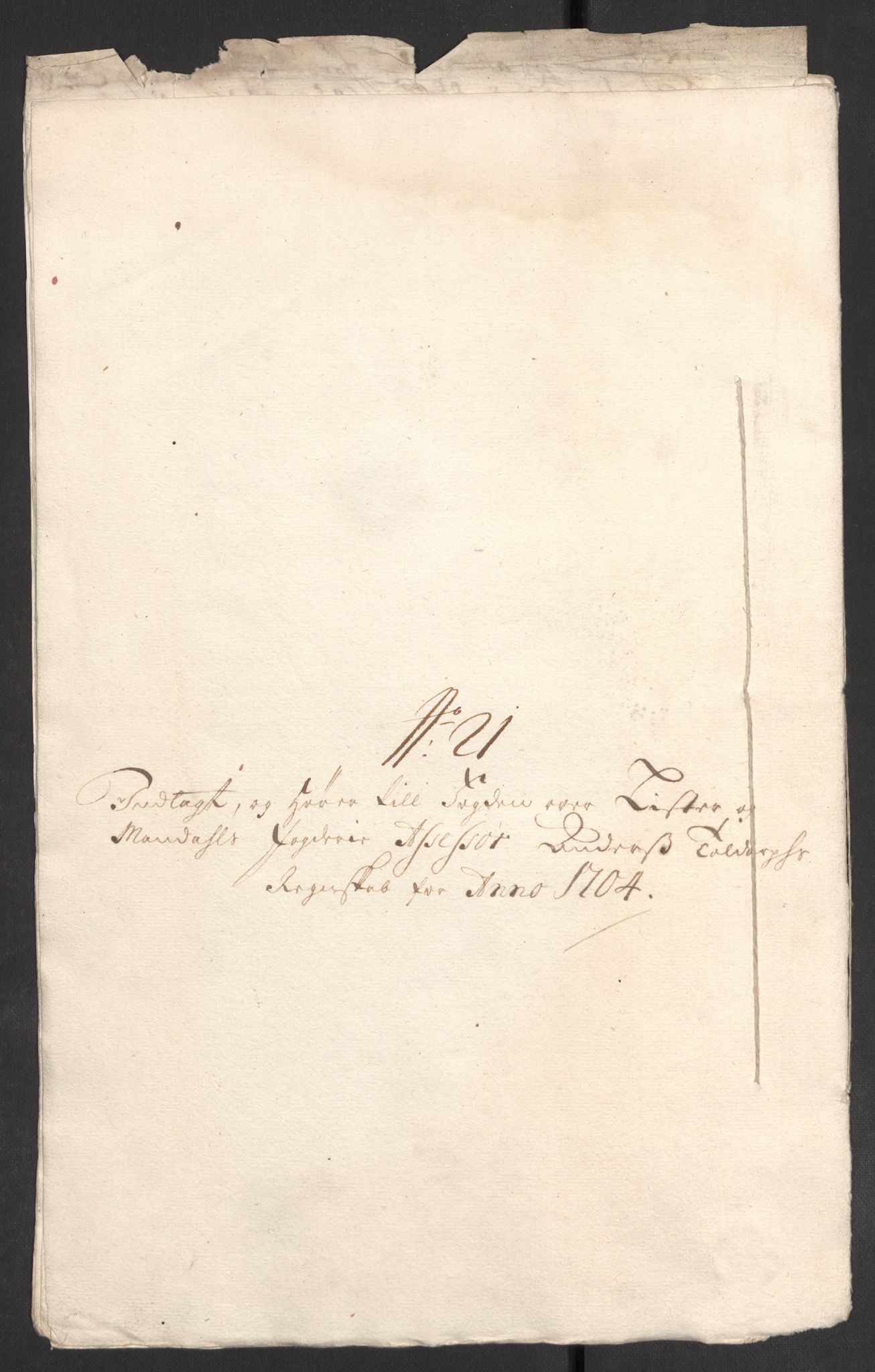 Rentekammeret inntil 1814, Reviderte regnskaper, Fogderegnskap, RA/EA-4092/R43/L2550: Fogderegnskap Lista og Mandal, 1703-1704, p. 321