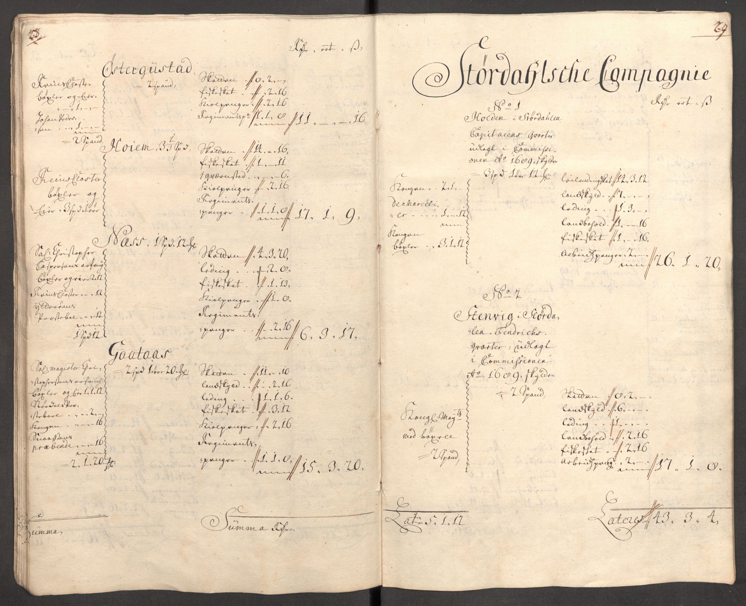 Rentekammeret inntil 1814, Reviderte regnskaper, Fogderegnskap, AV/RA-EA-4092/R62/L4197: Fogderegnskap Stjørdal og Verdal, 1707, p. 232