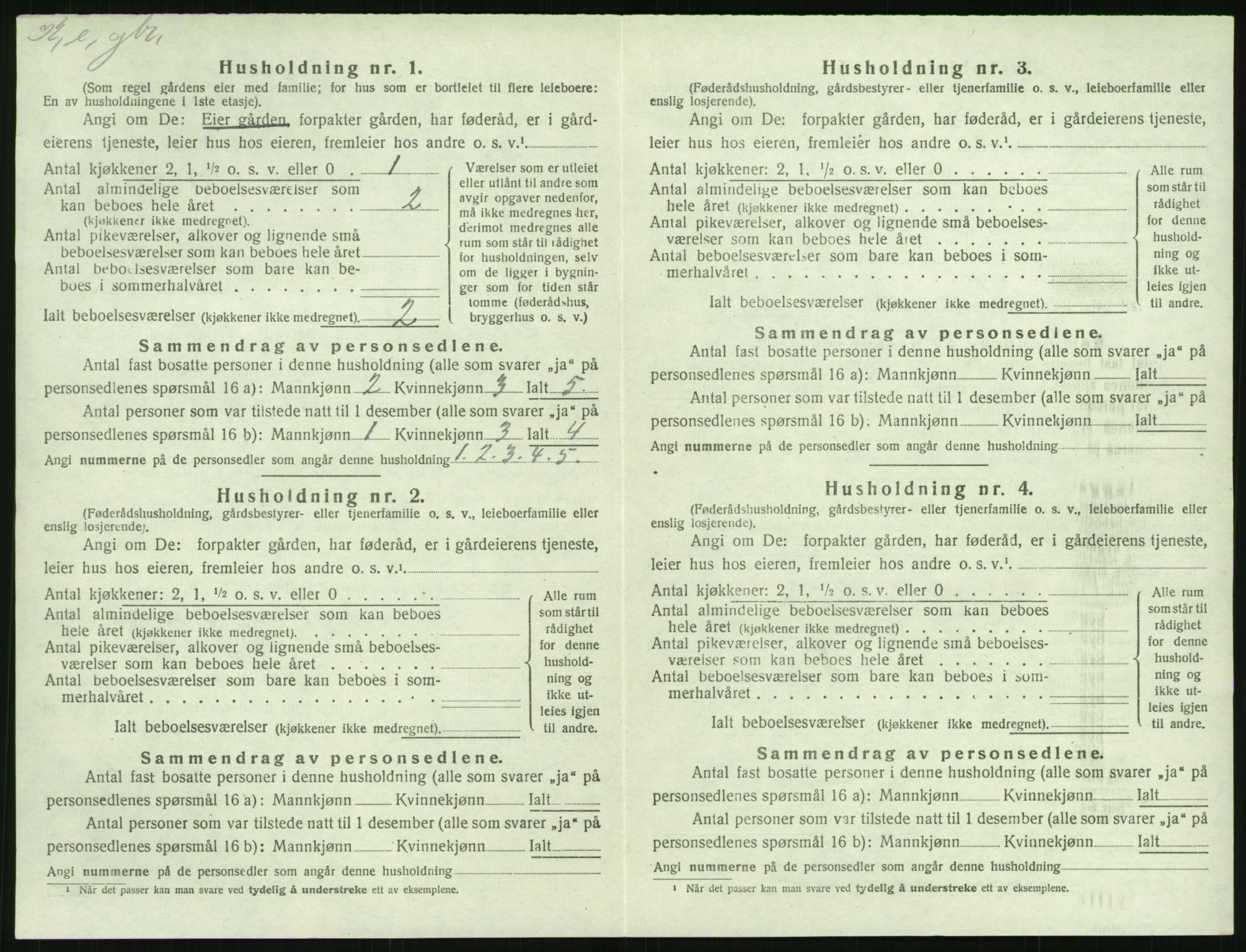 SAK, 1920 census for Øyestad, 1920, p. 631