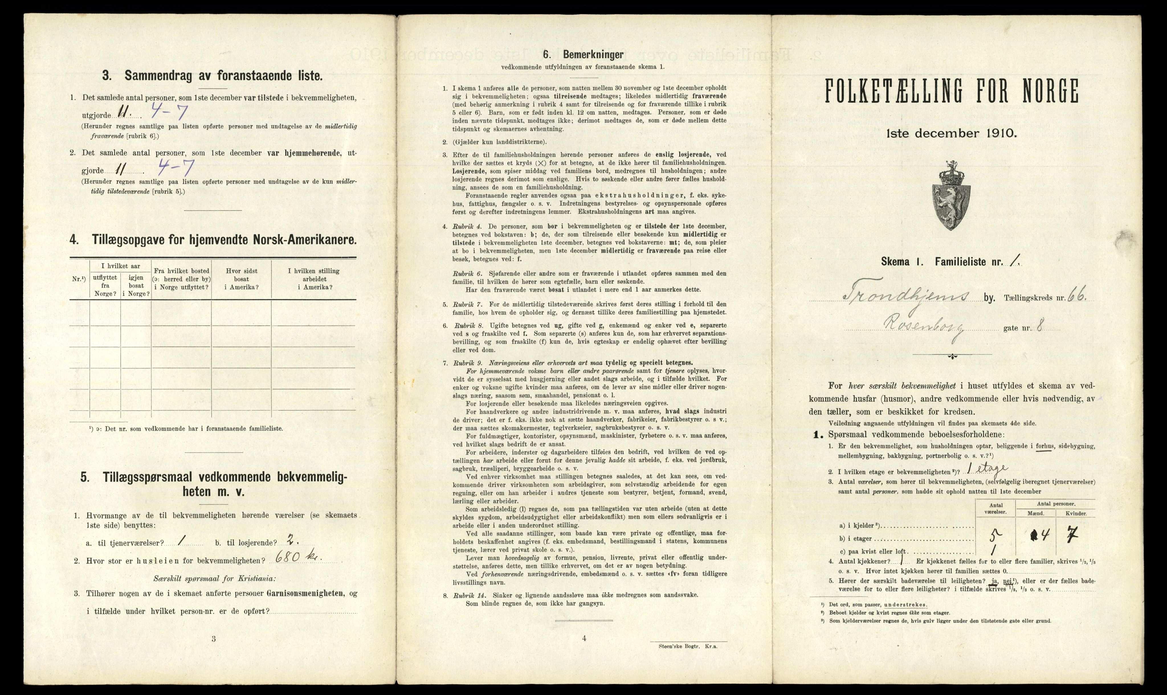 RA, 1910 census for Trondheim, 1910, p. 18251