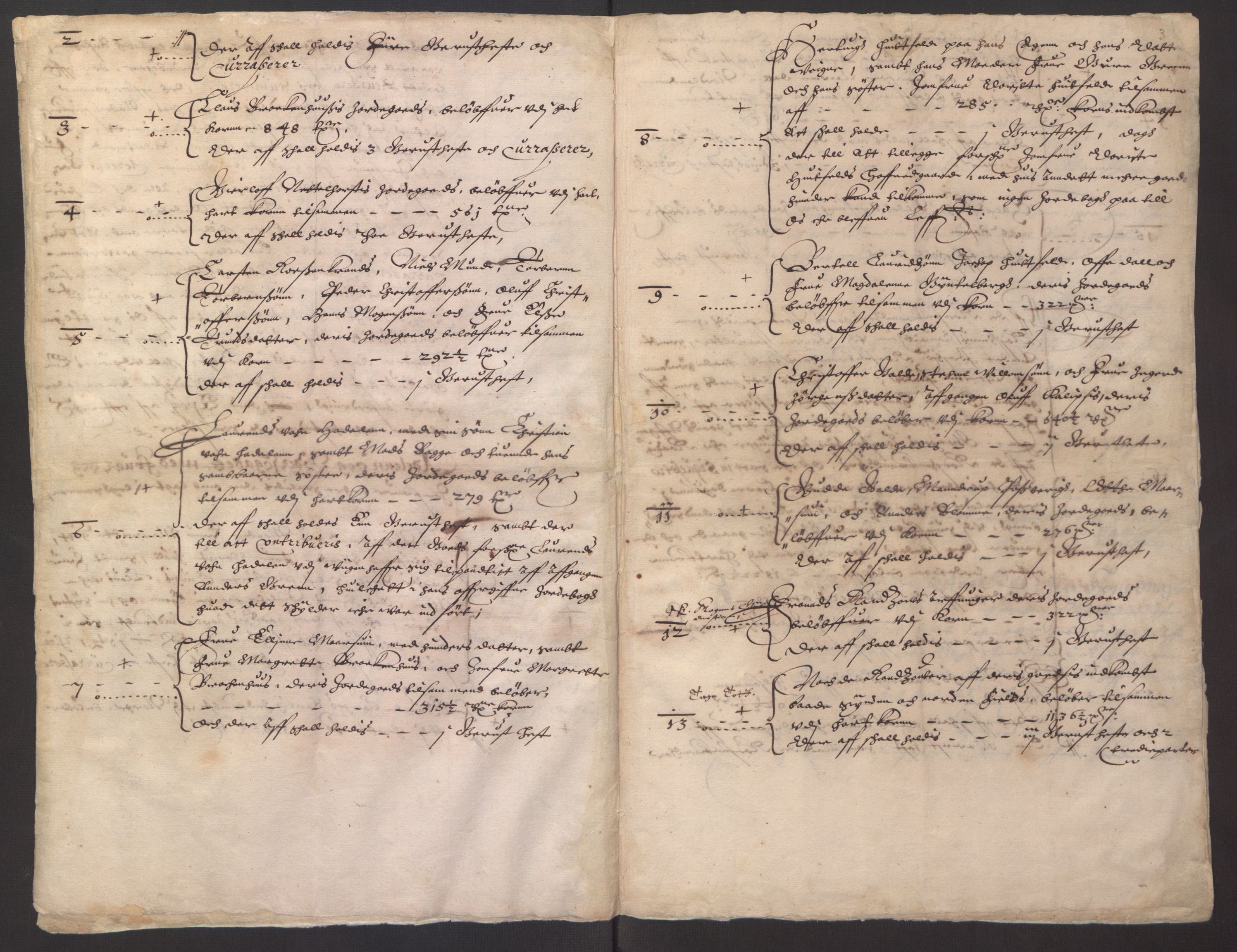 Stattholderembetet 1572-1771, AV/RA-EA-2870/Ek/L0013/0004: Jordebøker til utlikning av rosstjeneste 1624-1626: / Dokumenter om utligningen av rosstjeneste på adels- og odelsgods, 1624-1627, p. 20