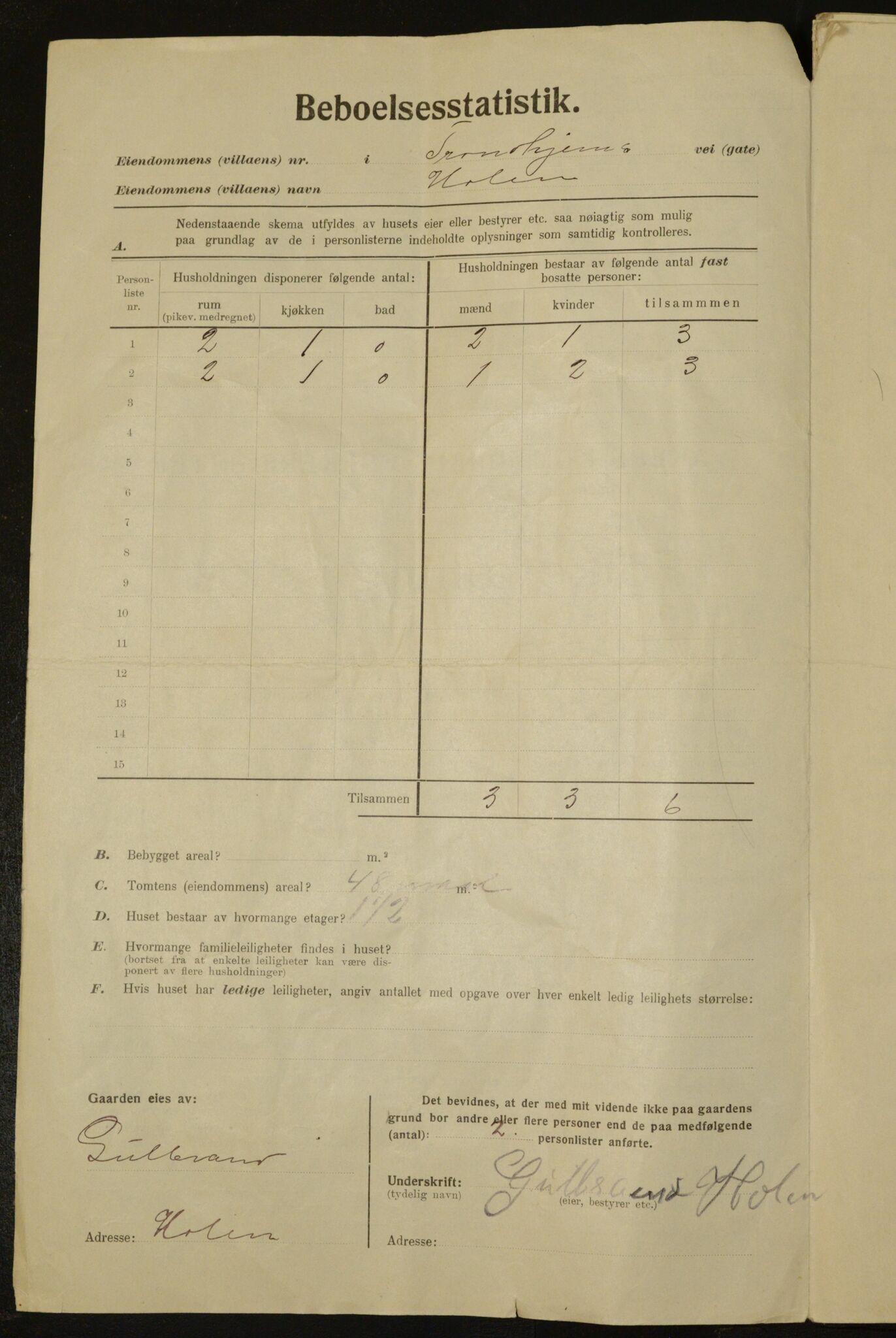 , Municipal Census 1923 for Aker, 1923, p. 33556