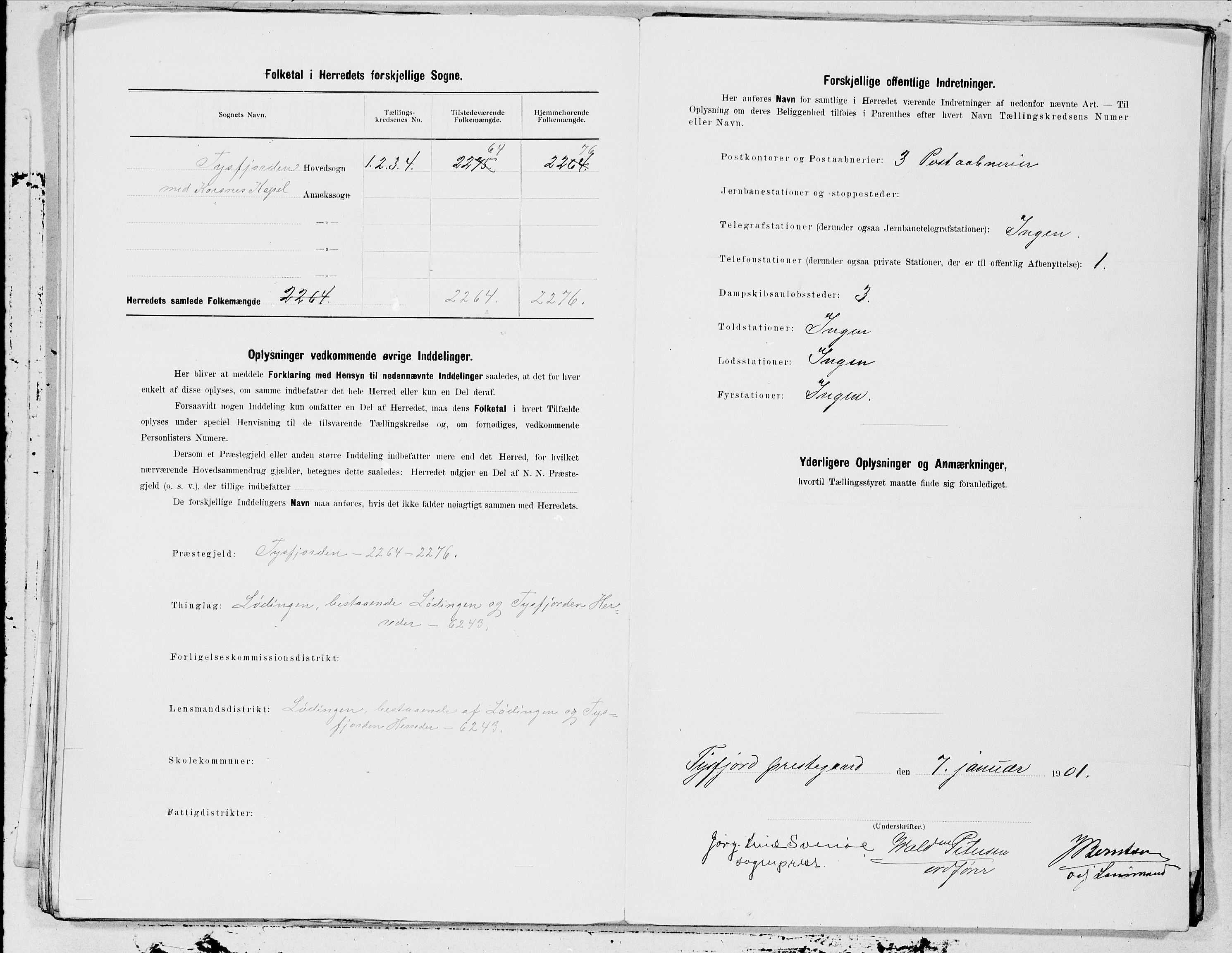 SAT, 1900 census for Tysfjord, 1900, p. 13