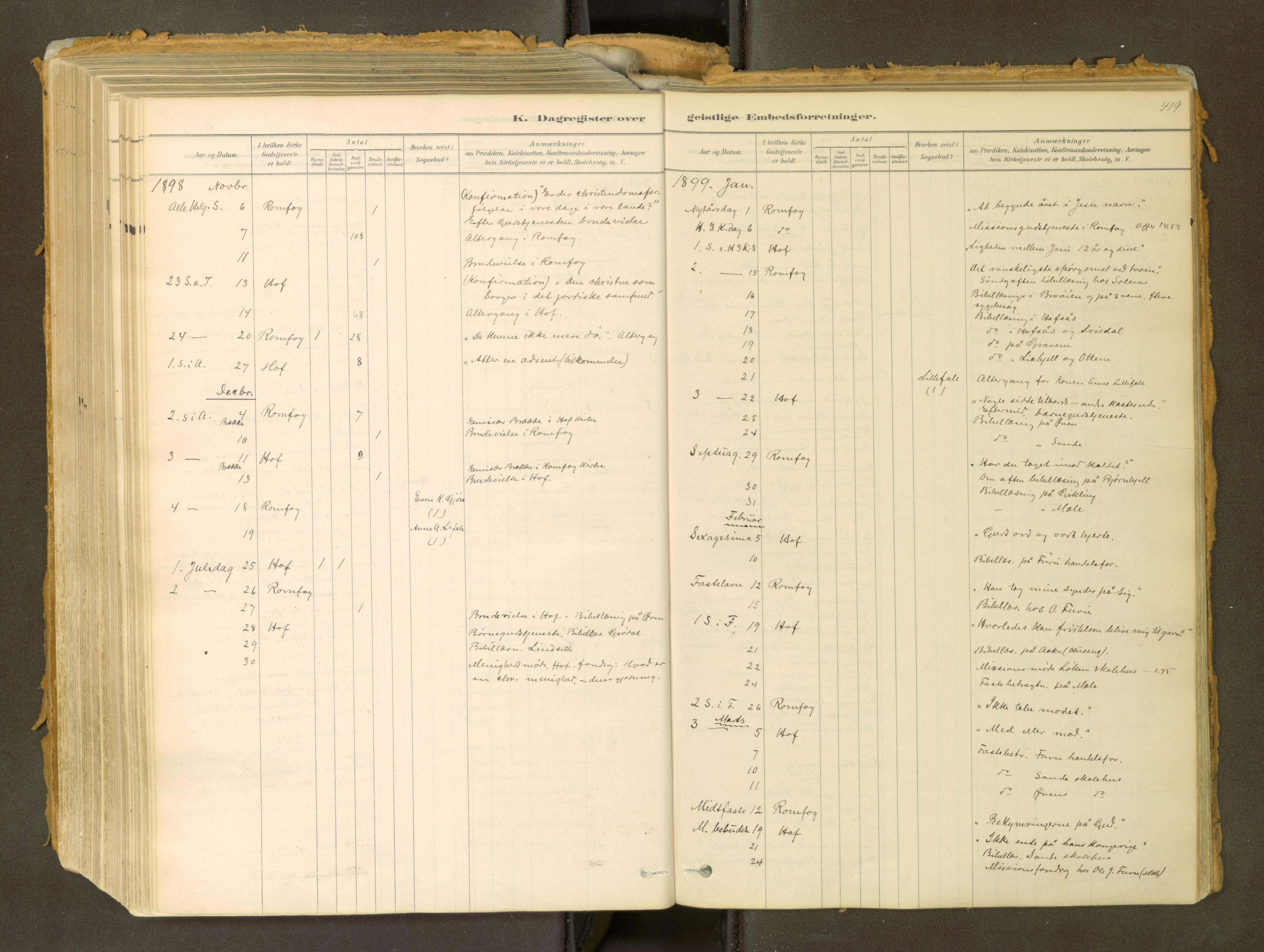 Sunndal sokneprestkontor, SAT/A-1085/1/I/I1/I1a: Parish register (official) no. 2, 1877-1914, p. 419