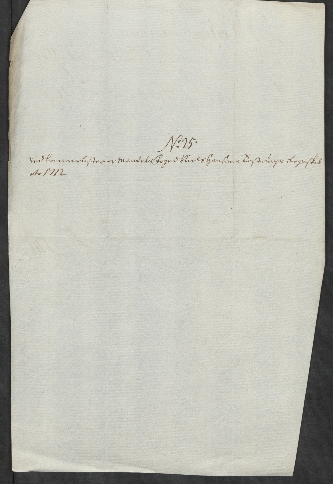 Rentekammeret inntil 1814, Reviderte regnskaper, Fogderegnskap, AV/RA-EA-4092/R43/L2555: Fogderegnskap Lista og Mandal, 1712, p. 244