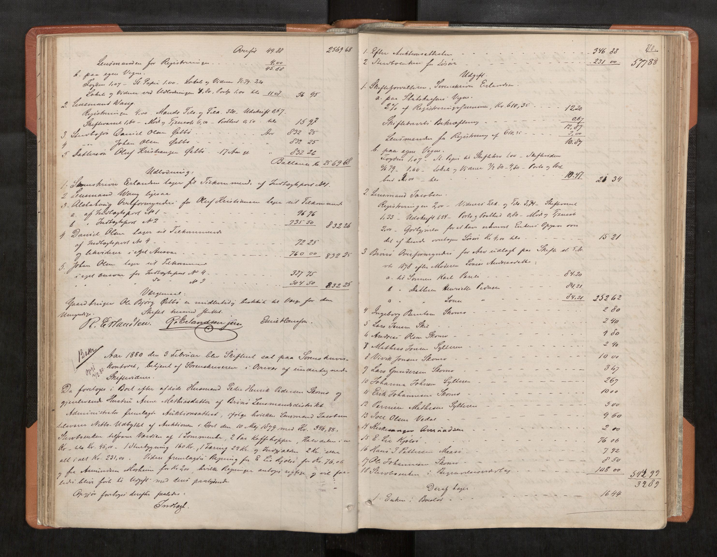 Søndre Helgeland sorenskriveri, AV/SAT-A-4575/1/3/3A/L0003: Skifteutlodningsprot., 1878-1886, p. 70