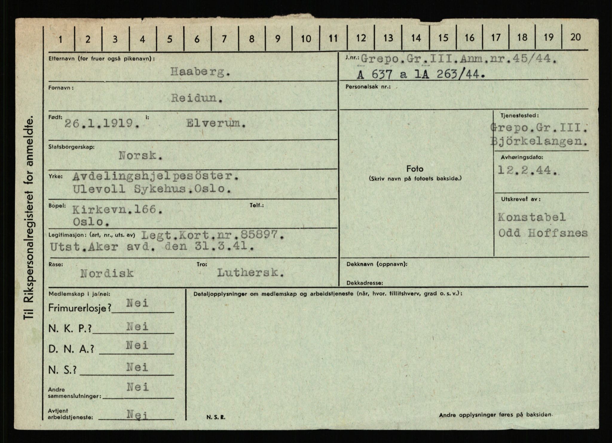 Statspolitiet - Hovedkontoret / Osloavdelingen, AV/RA-S-1329/C/Ca/L0005: Furali - Hamula, 1943-1945, p. 3419
