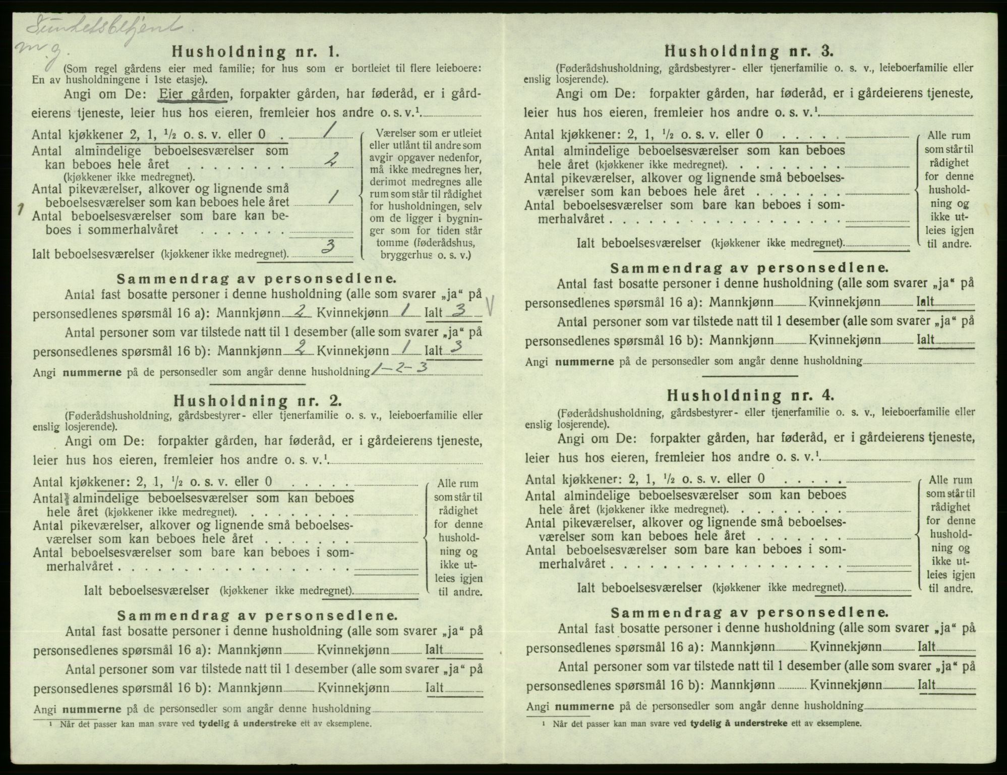 SAB, 1920 census for Vikebygd, 1920, p. 445