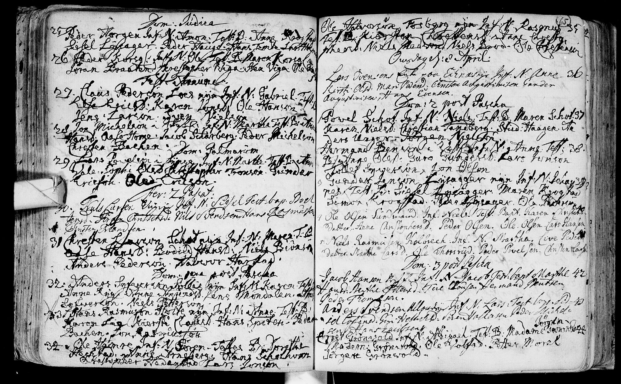 Eiker kirkebøker, SAKO/A-4/F/Fa/L0003: Parish register (official) no. I 3, 1724-1753, p. 65