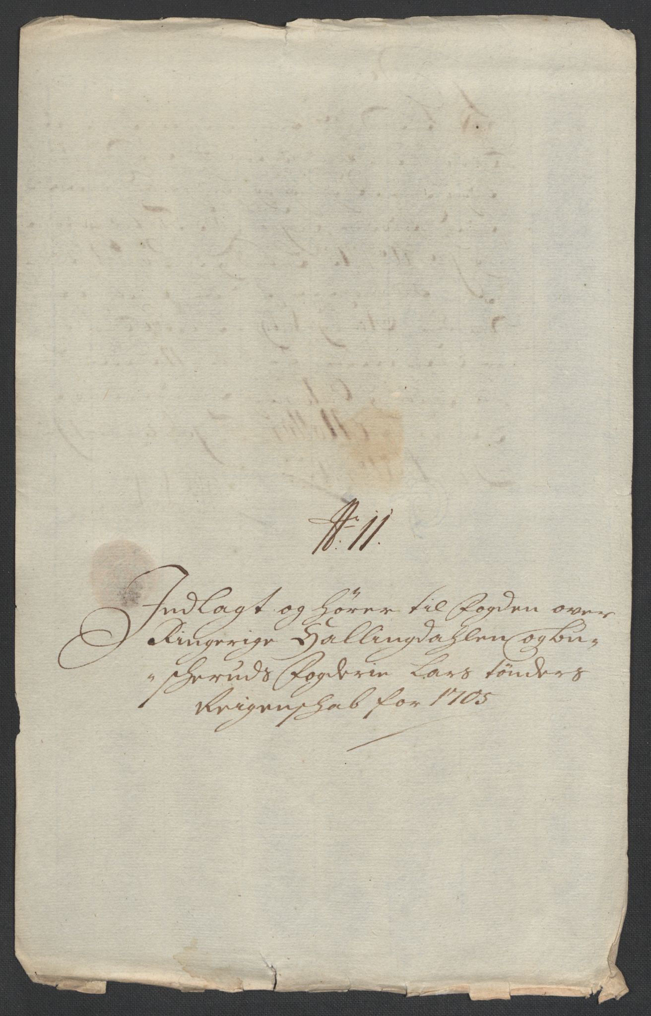 Rentekammeret inntil 1814, Reviderte regnskaper, Fogderegnskap, AV/RA-EA-4092/R22/L1464: Fogderegnskap Ringerike, Hallingdal og Buskerud, 1705, p. 227