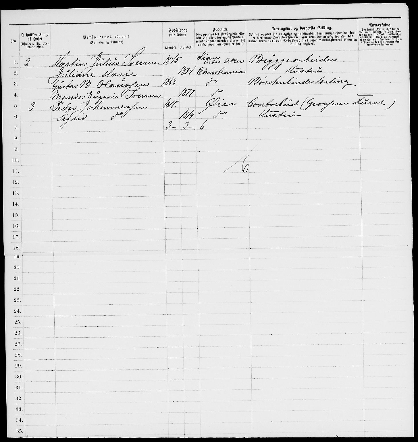 RA, 1885 census for 0301 Kristiania, 1885, p. 1294