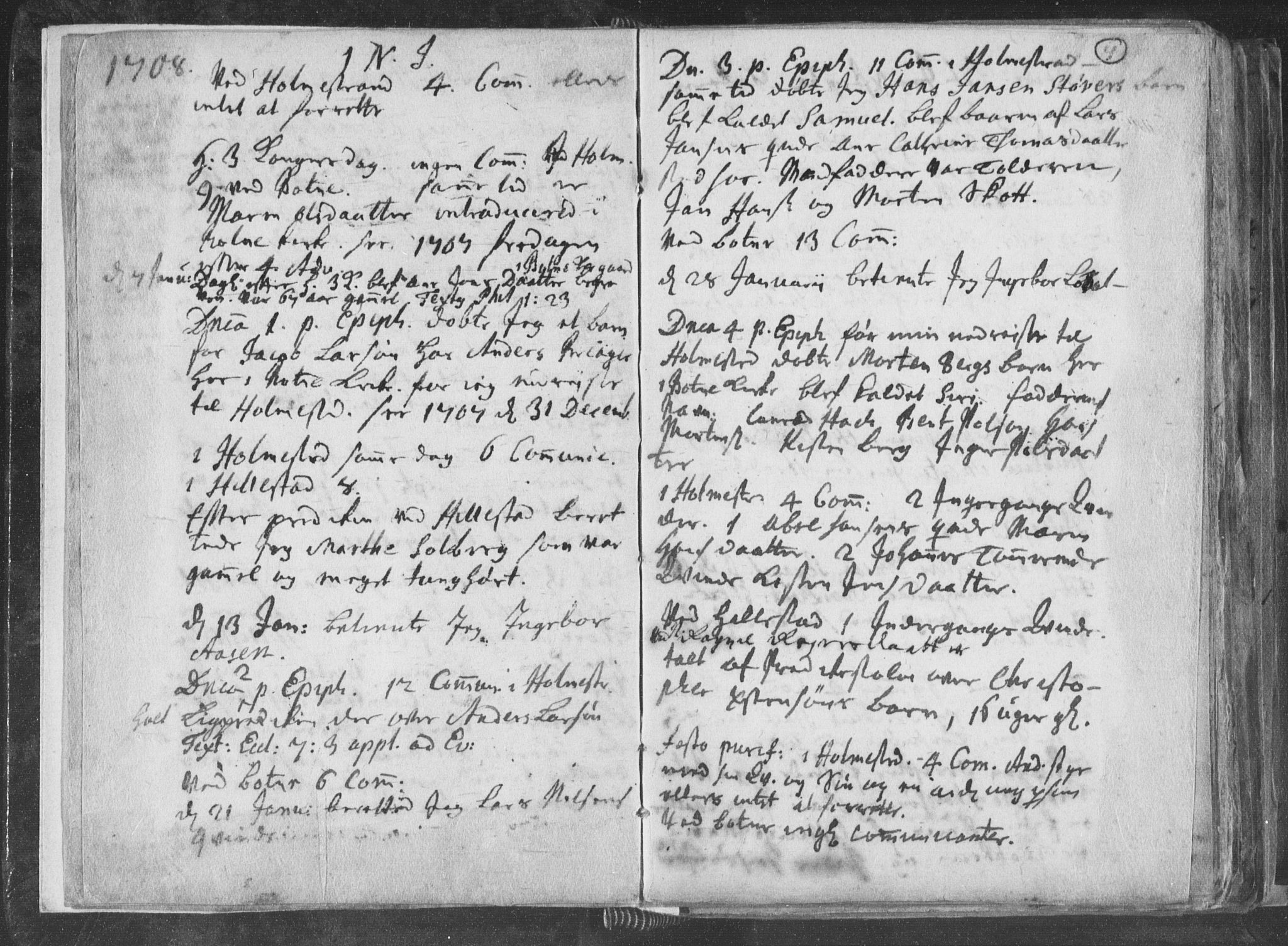 Botne kirkebøker, AV/SAKO-A-340/F/Fa/L0001b: Parish register (official) no. I 1B, 1707-1722, p. 4