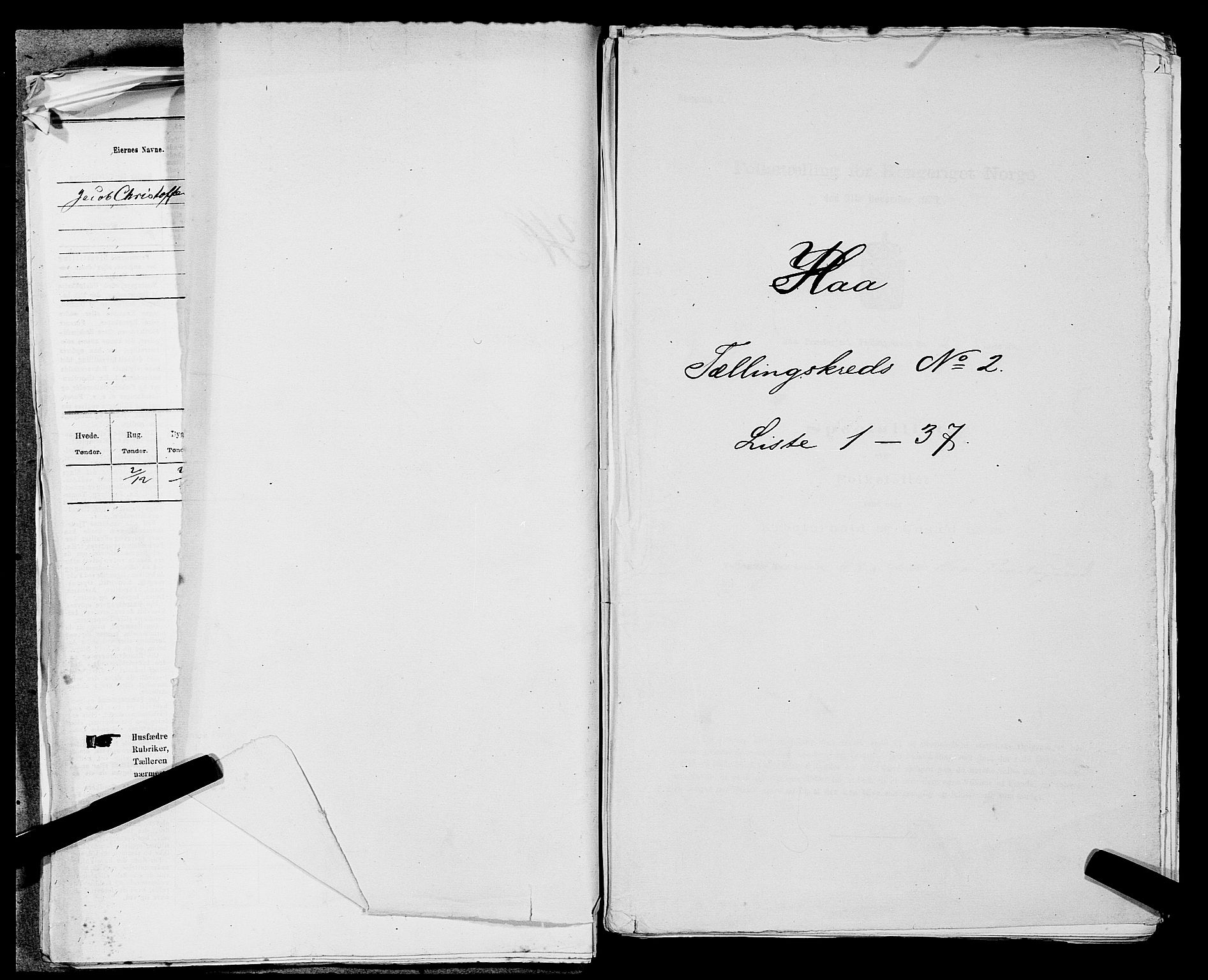 SAST, 1875 census for 1119P Hå, 1875, p. 241