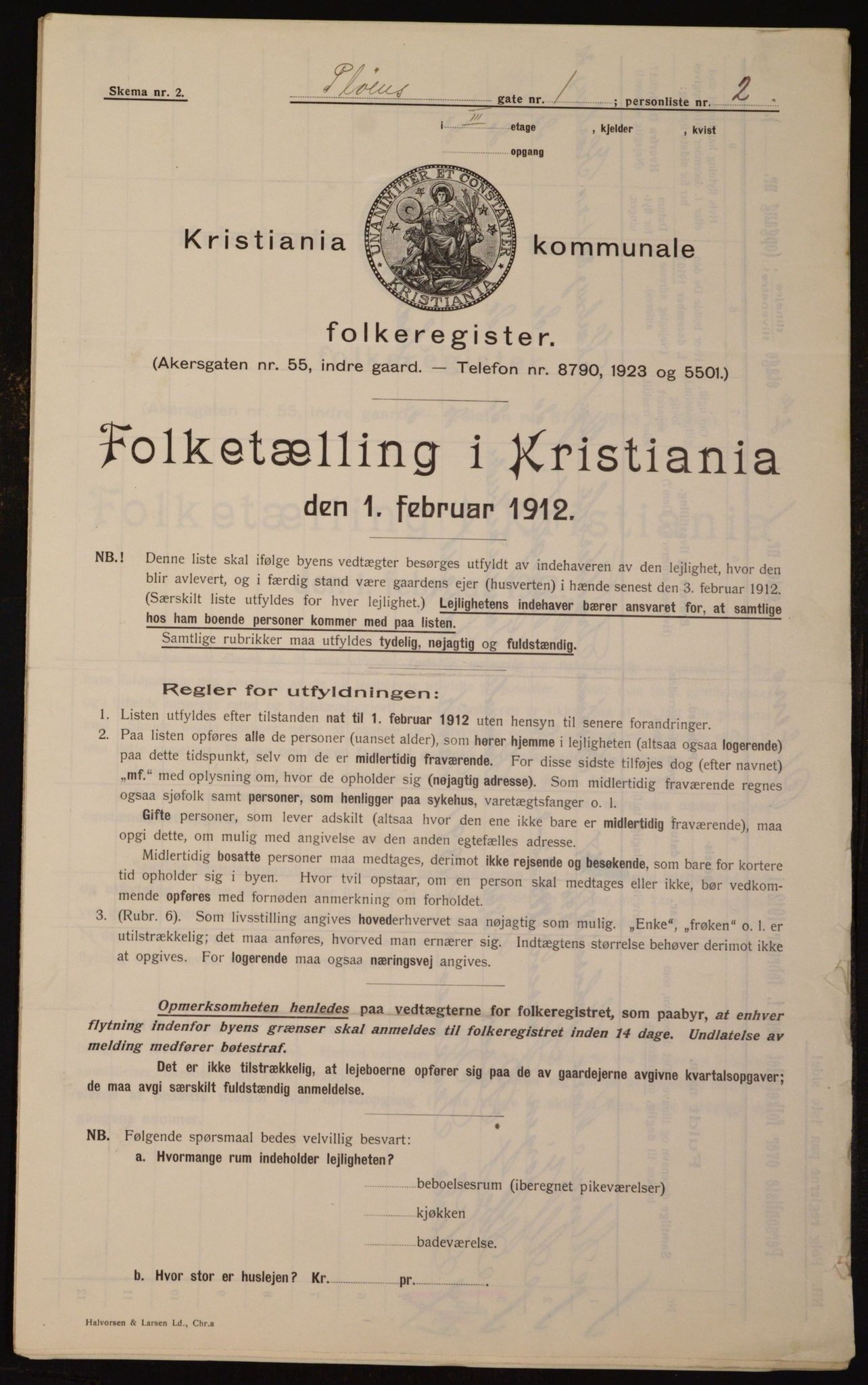 OBA, Municipal Census 1912 for Kristiania, 1912, p. 81389