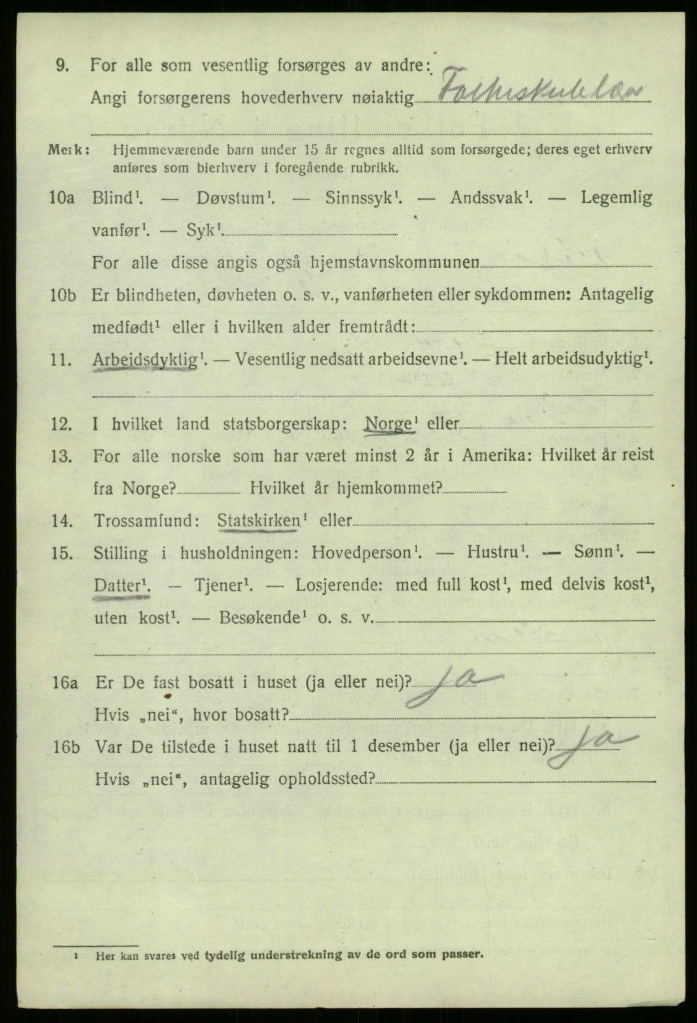 SAB, 1920 census for Kyrkjebø, 1920, p. 5452