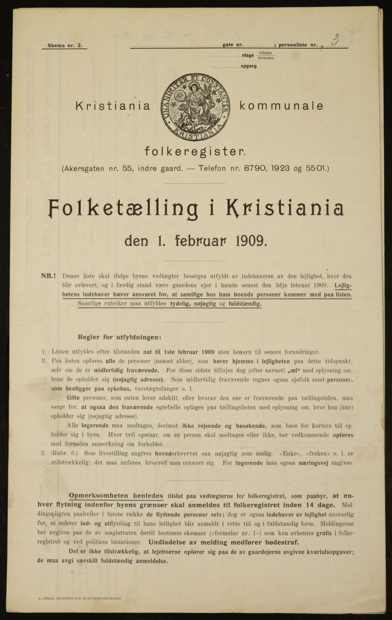 OBA, Municipal Census 1909 for Kristiania, 1909, p. 104842