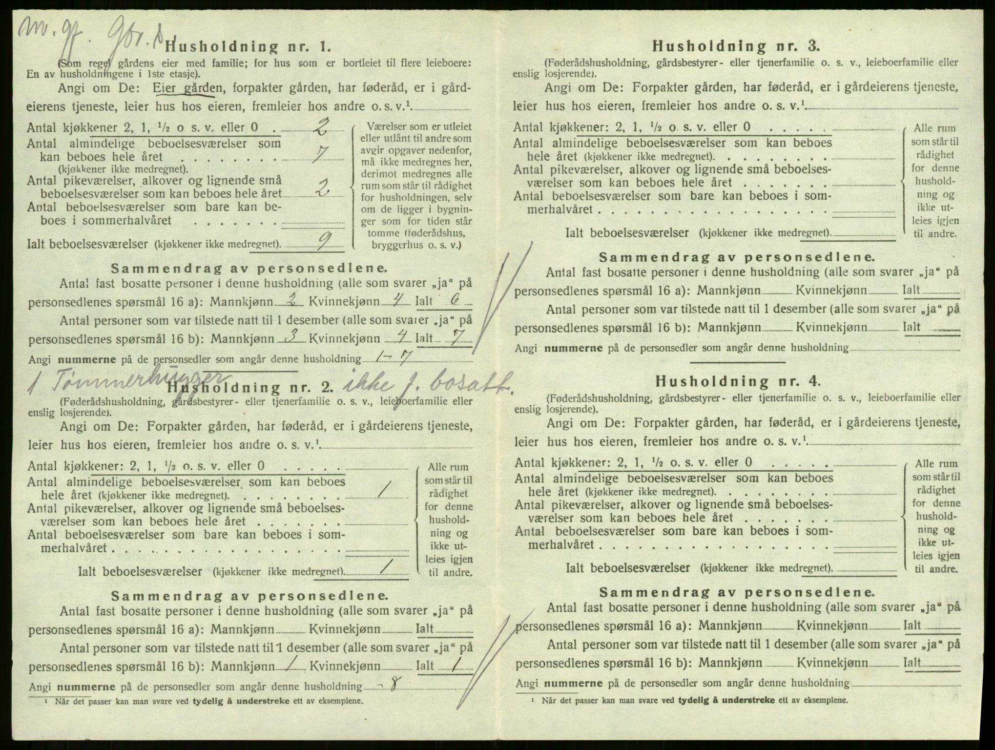 SAKO, 1920 census for Hof, 1920, p. 746