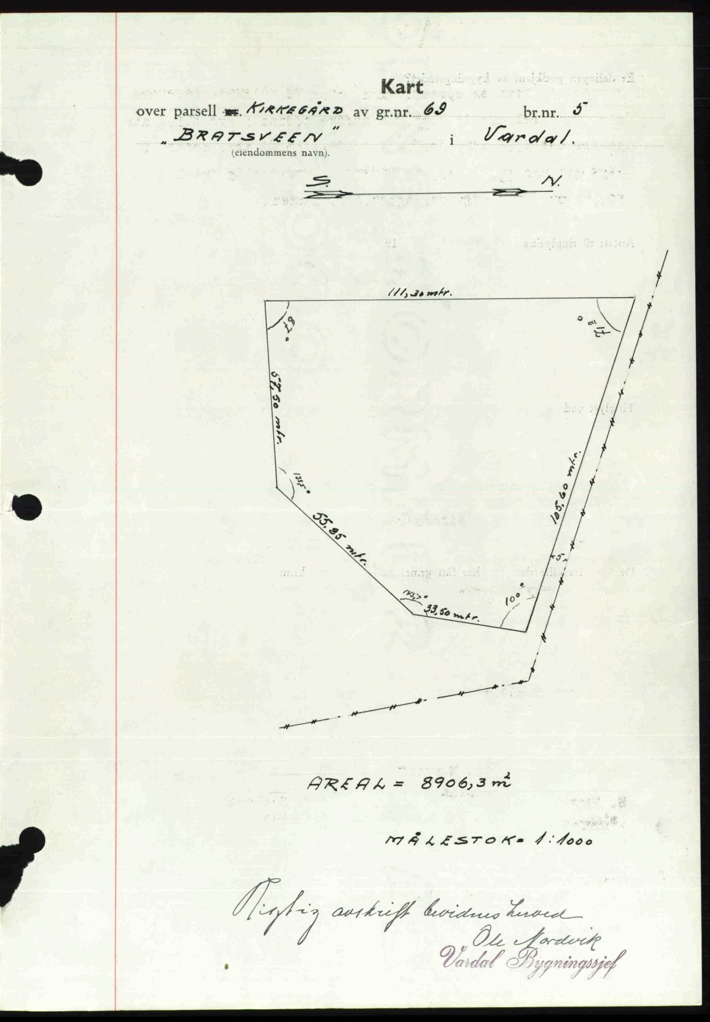 Toten tingrett, AV/SAH-TING-006/H/Hb/Hbc/L0003: Mortgage book no. Hbc-03, 1937-1938, Diary no: : 2603/1937