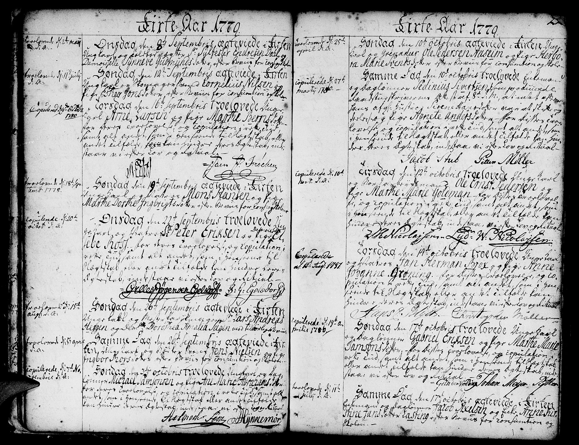 Nykirken Sokneprestembete, AV/SAB-A-77101/H/Haa/L0008: Parish register (official) no. A 8, 1776-1814, p. 22