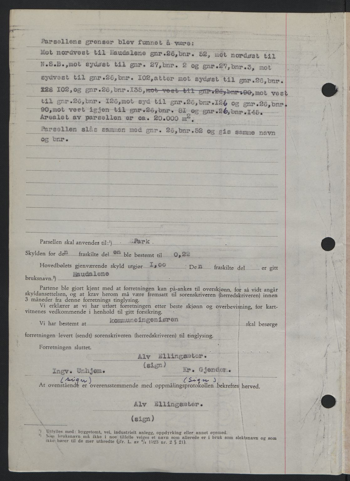 Romsdal sorenskriveri, AV/SAT-A-4149/1/2/2C: Mortgage book no. A26, 1948-1948, Diary no: : 1913/1948