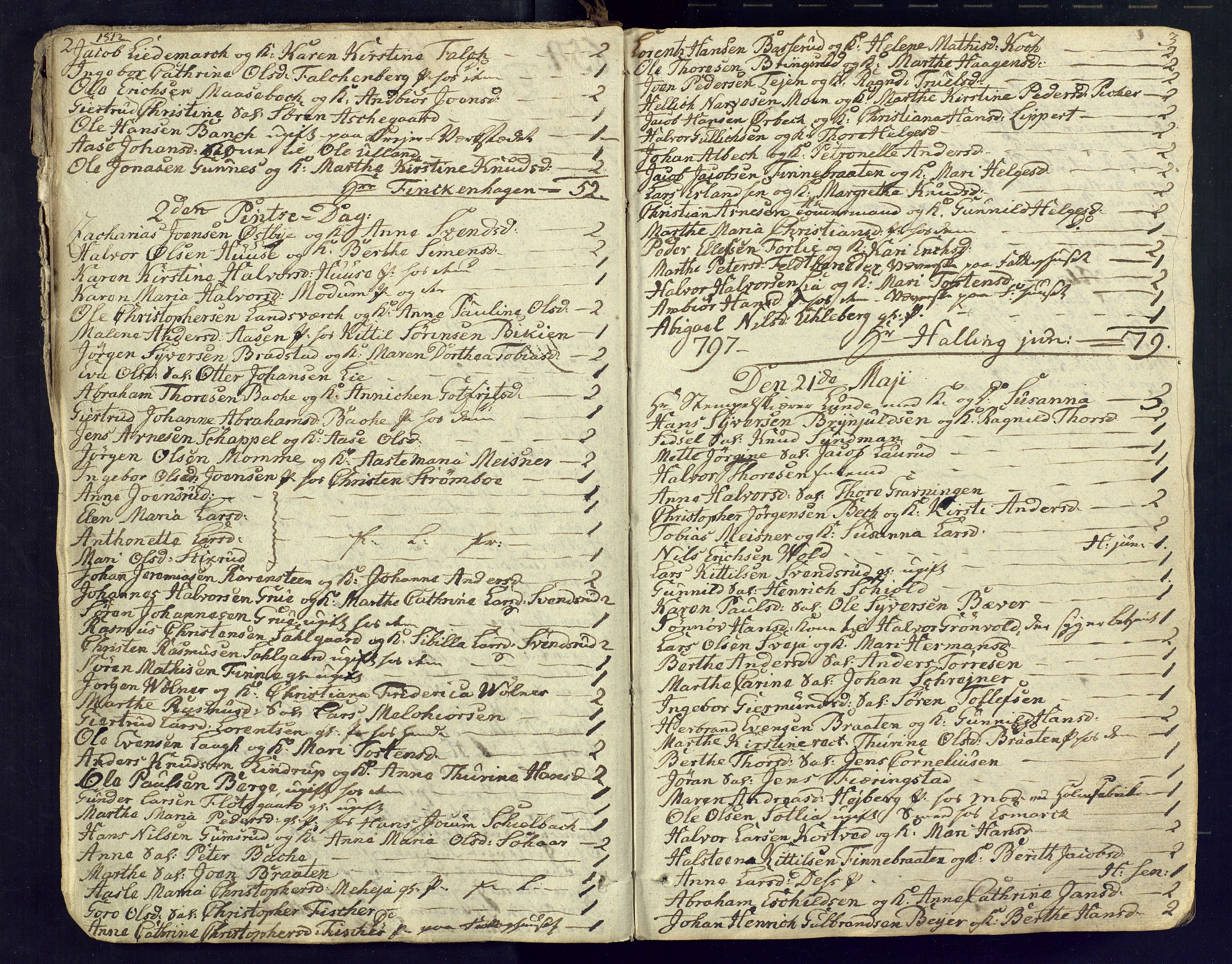 Kongsberg kirkebøker, SAKO/A-22/M/Ma/L0015: Communicants register no. 15, 1812-1821, p. 2-3