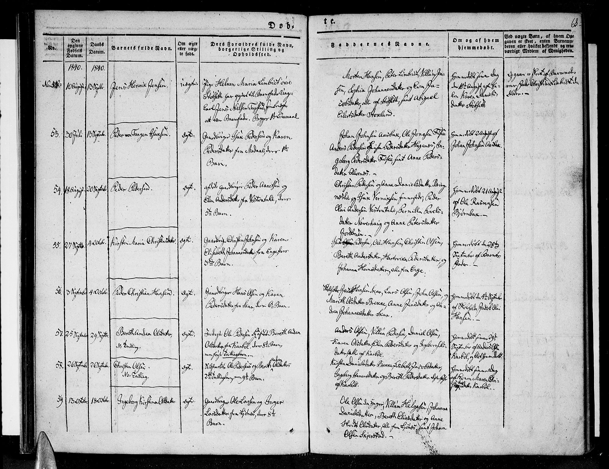 Ministerialprotokoller, klokkerbøker og fødselsregistre - Nordland, AV/SAT-A-1459/852/L0737: Parish register (official) no. 852A07, 1833-1849, p. 63