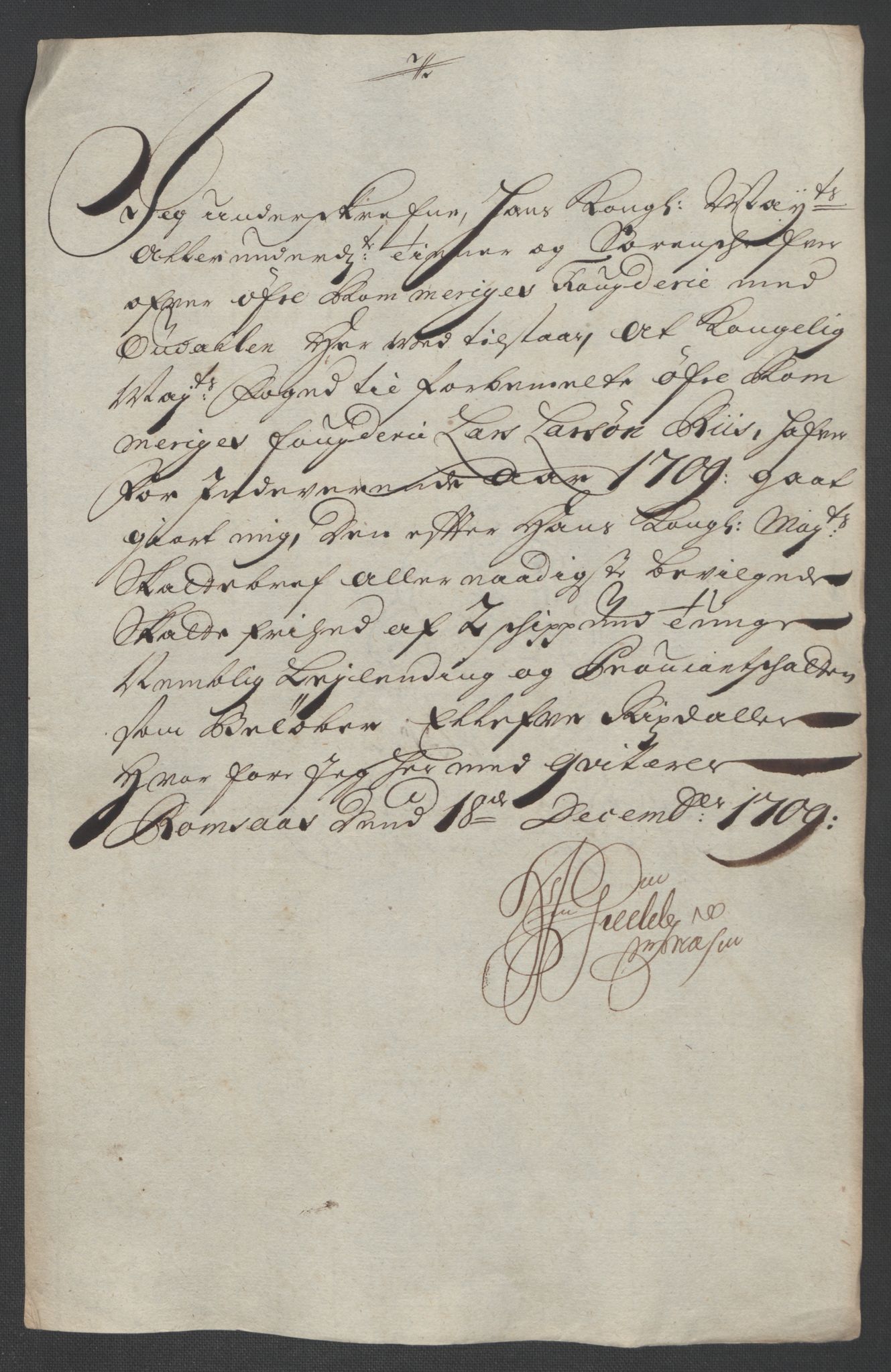 Rentekammeret inntil 1814, Reviderte regnskaper, Fogderegnskap, RA/EA-4092/R12/L0719: Fogderegnskap Øvre Romerike, 1708-1709, p. 372