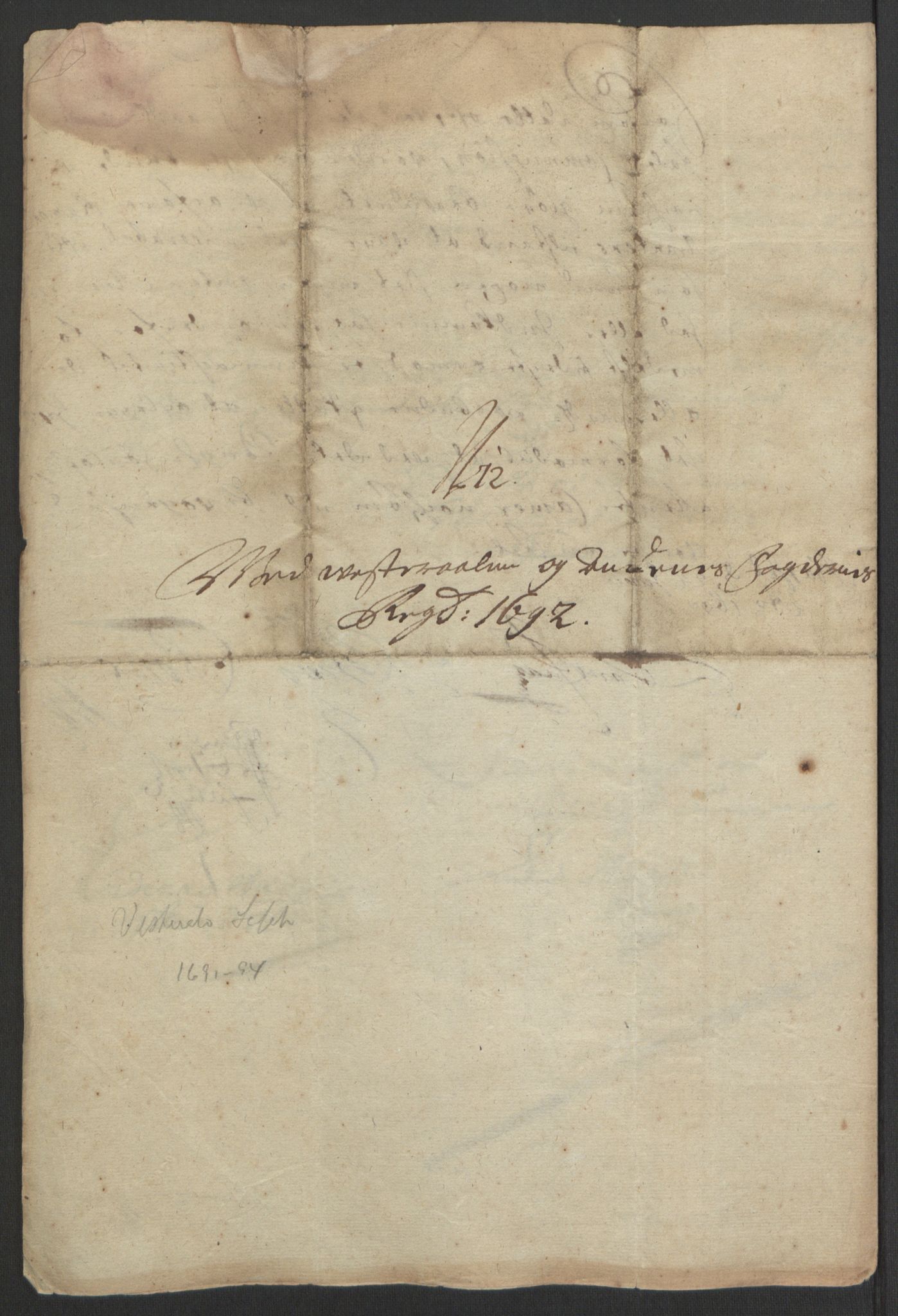 Rentekammeret inntil 1814, Reviderte regnskaper, Fogderegnskap, AV/RA-EA-4092/R67/L4676: Fogderegnskap Vesterålen, Andenes og Lofoten, 1691-1693, p. 218