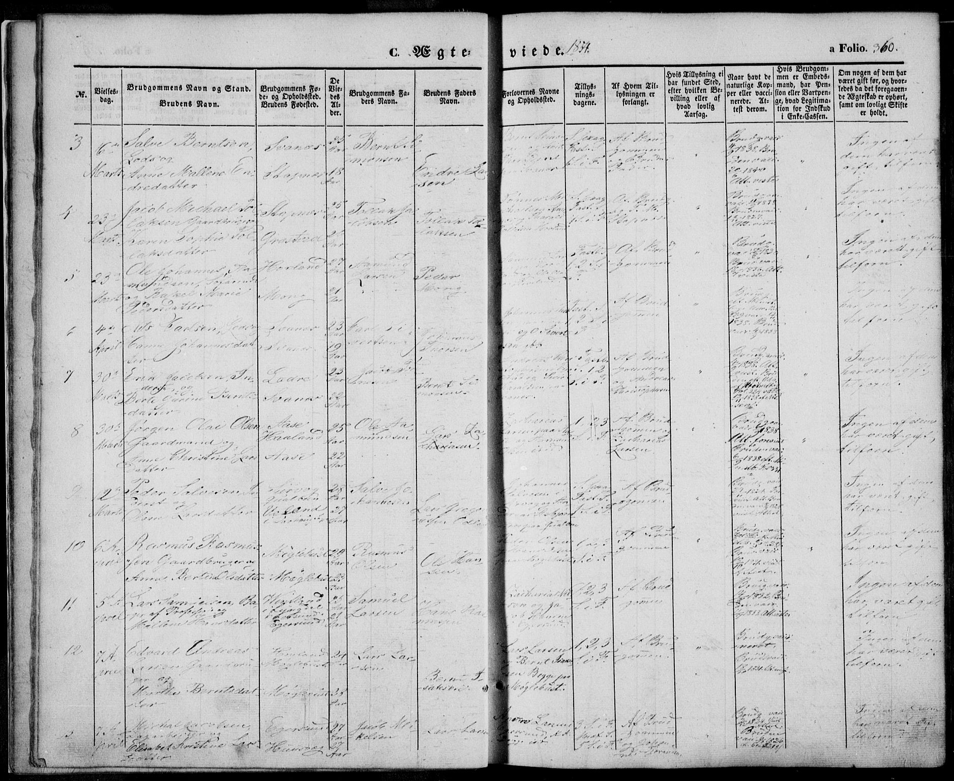 Eigersund sokneprestkontor, SAST/A-101807/S08/L0013: Parish register (official) no. A 12.2, 1850-1865, p. 360