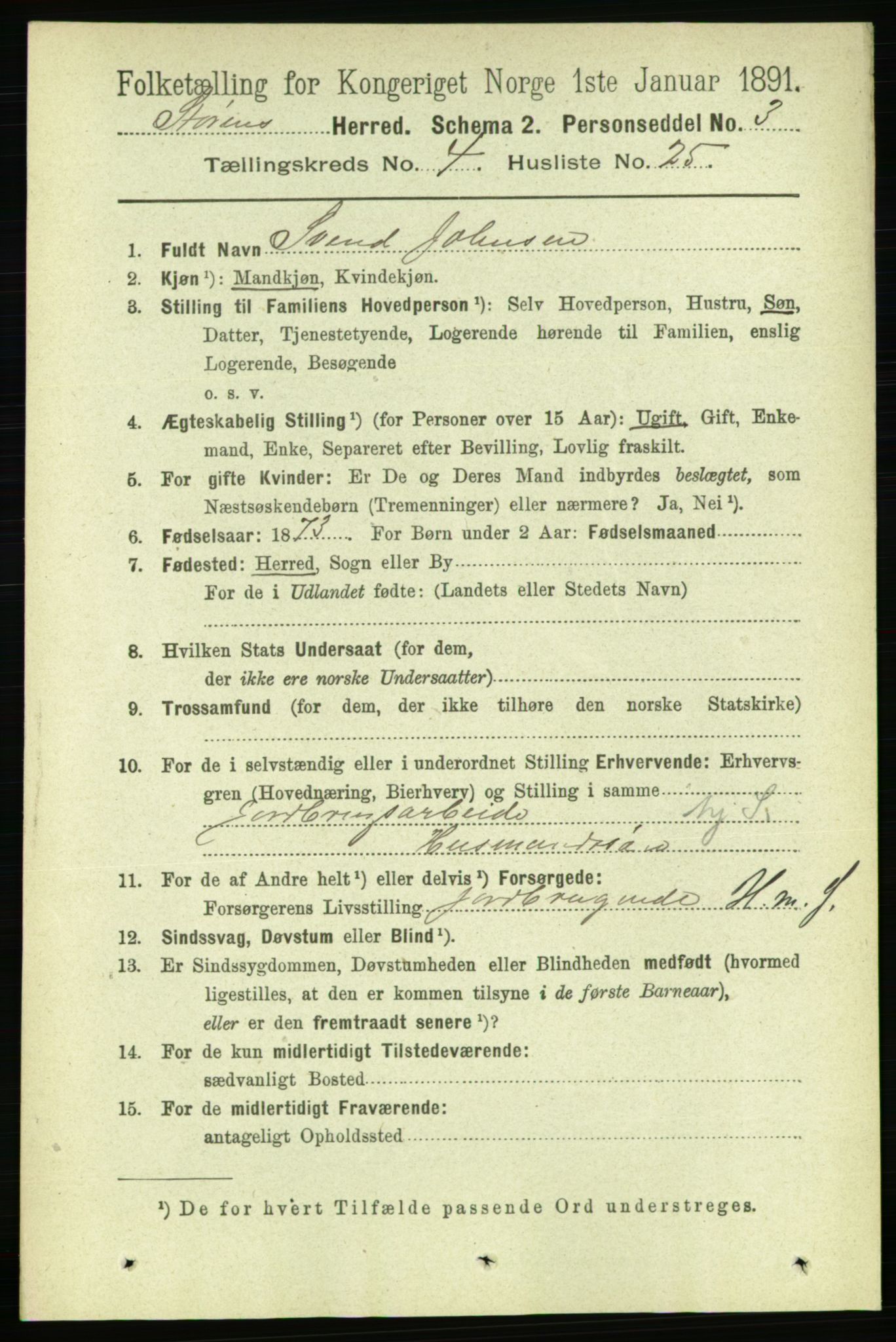 RA, 1891 census for 1648 Støren, 1891, p. 1452