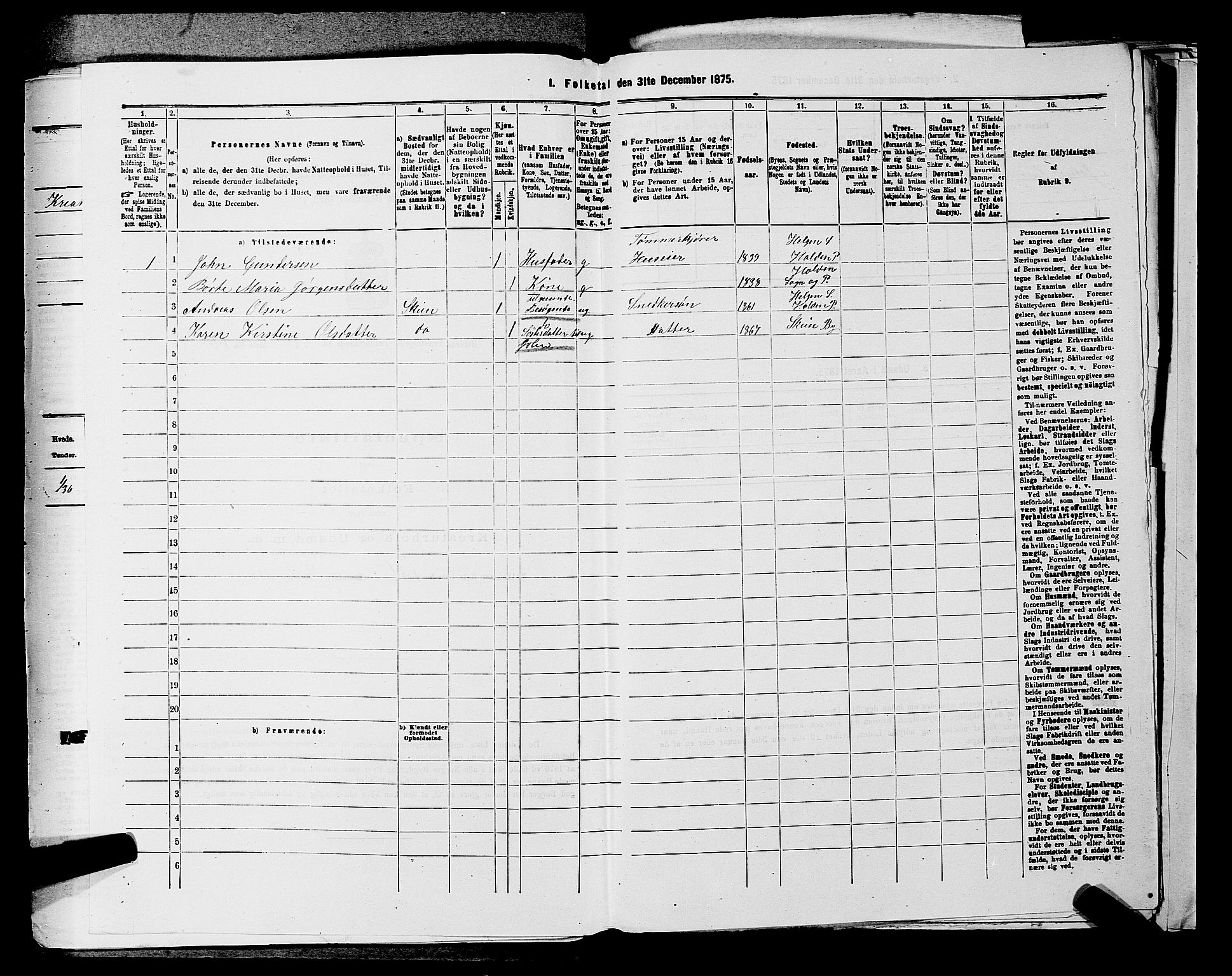 SAKO, 1875 census for 0819P Holla, 1875, p. 838