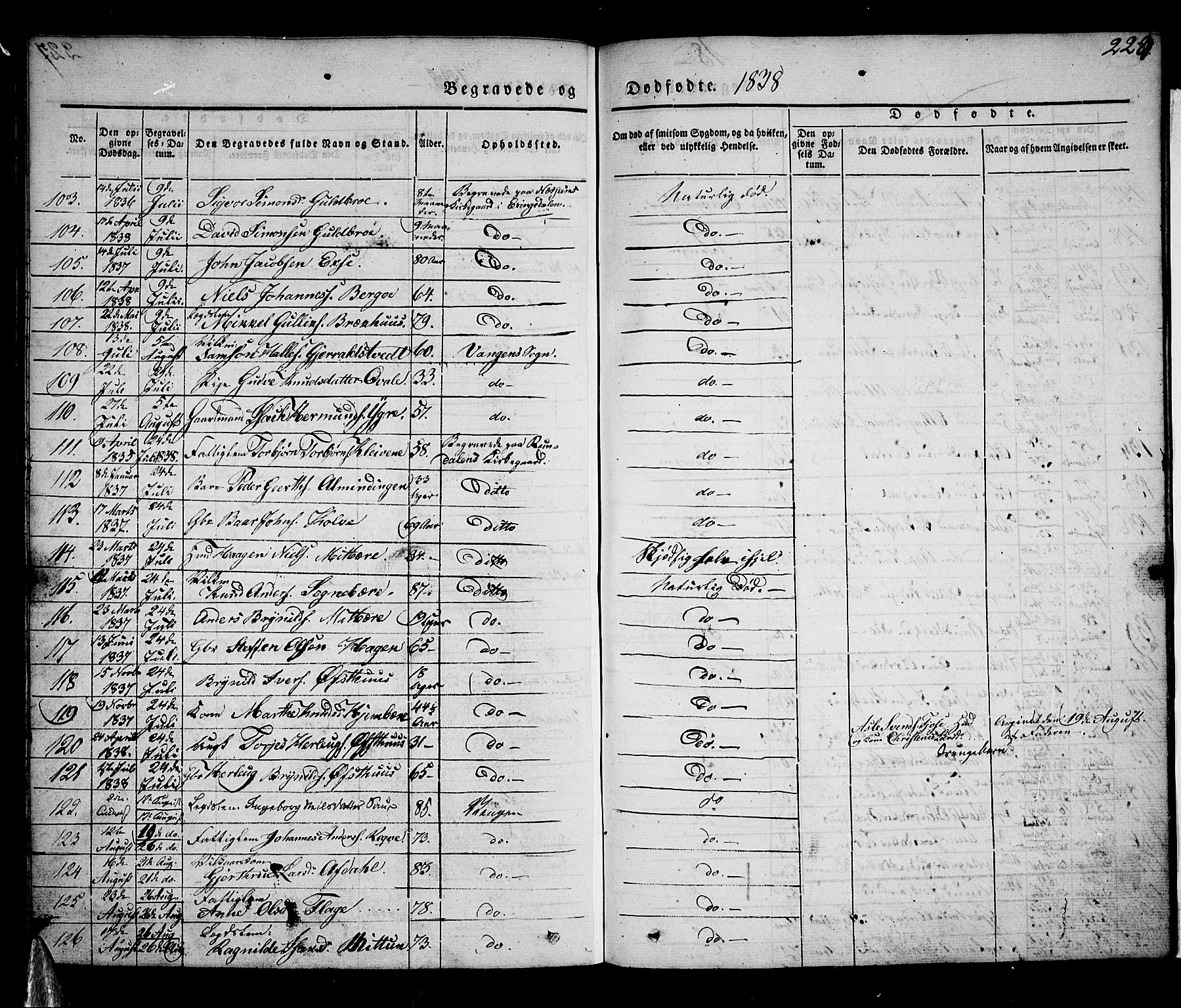 Voss sokneprestembete, AV/SAB-A-79001/H/Haa: Parish register (official) no. A 13, 1836-1851, p. 228