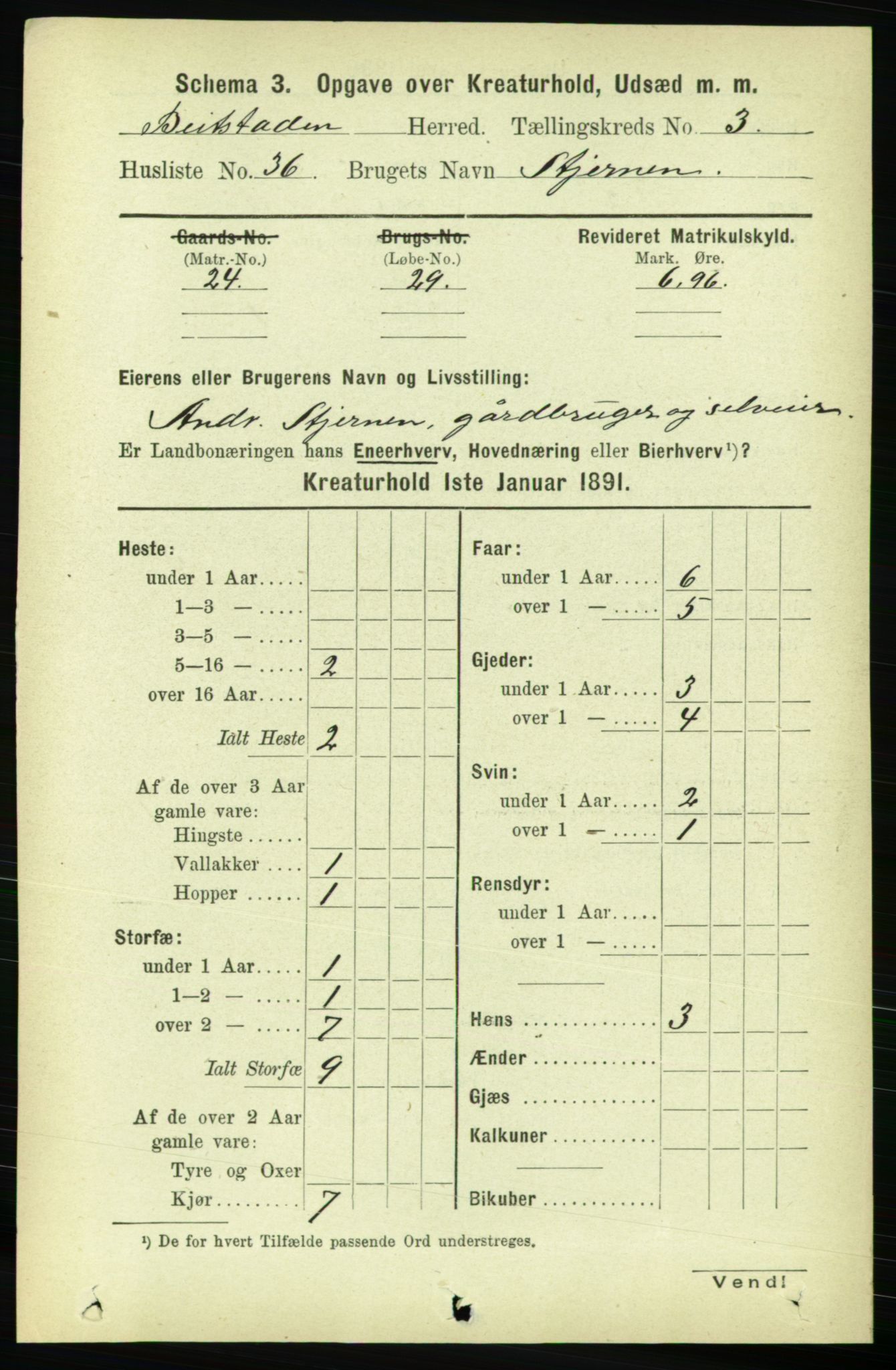 RA, 1891 census for 1727 Beitstad, 1891, p. 5788