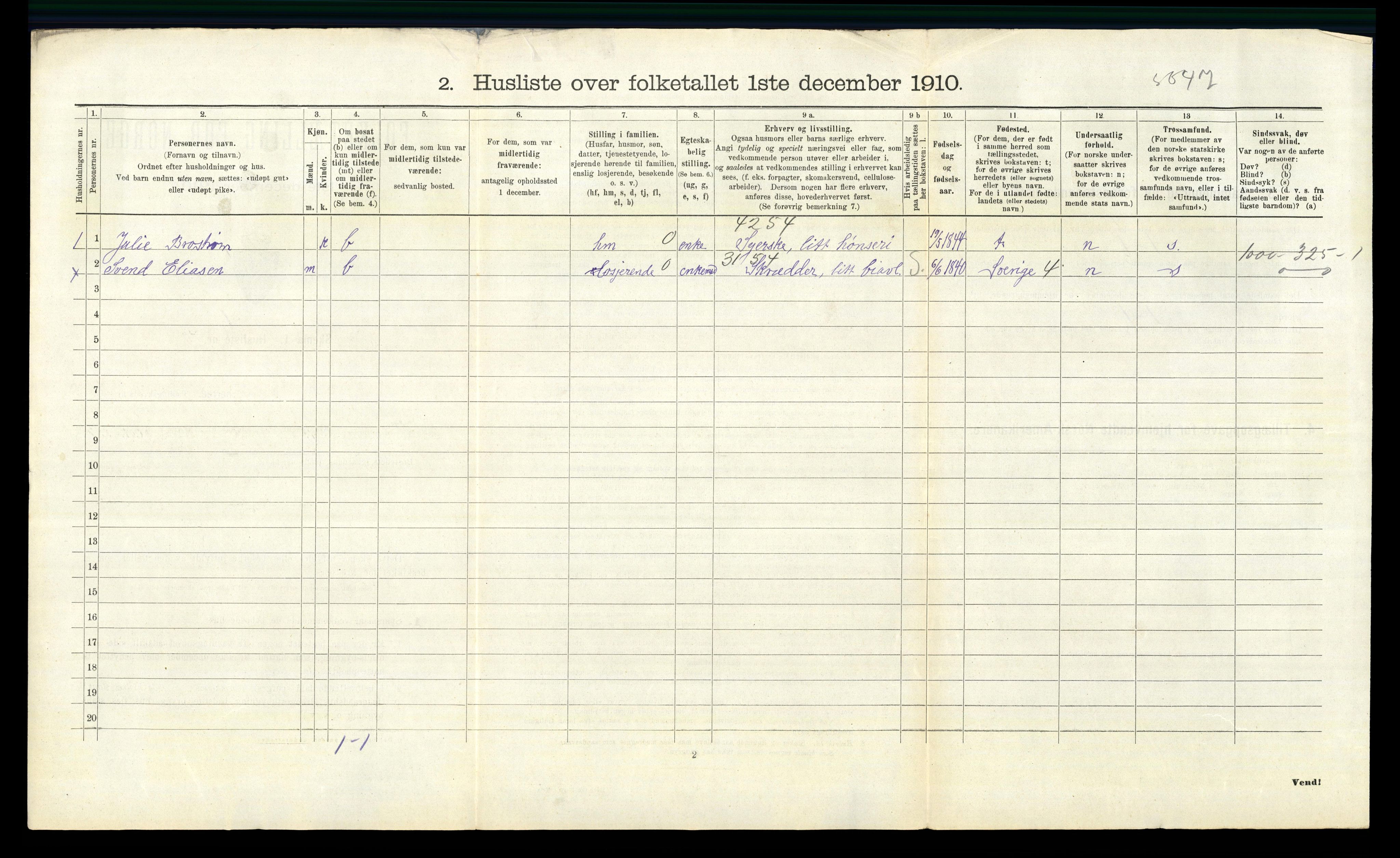 RA, 1910 census for Råde, 1910, p. 527