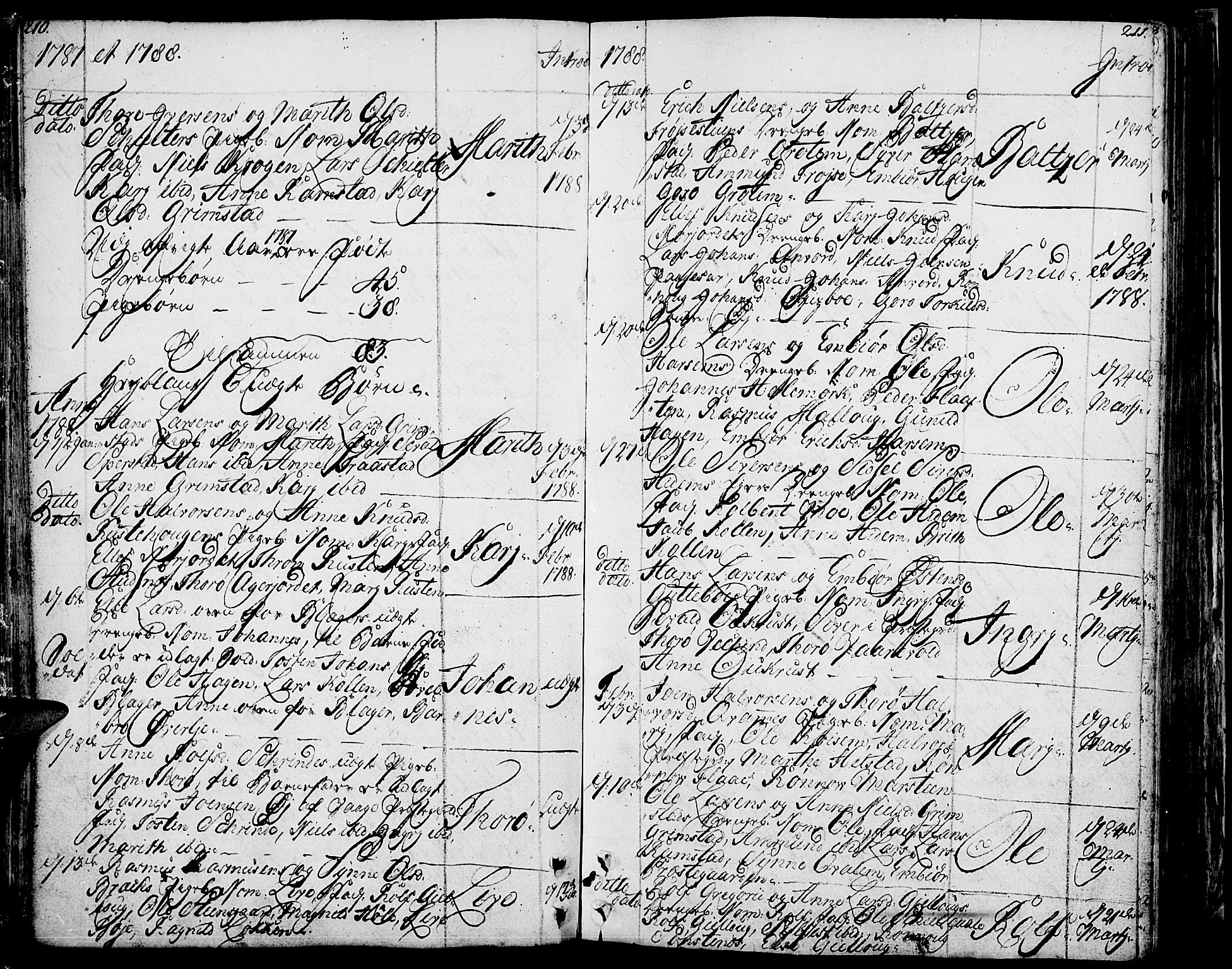 Lom prestekontor, SAH/PREST-070/K/L0002: Parish register (official) no. 2, 1749-1801, p. 210-211