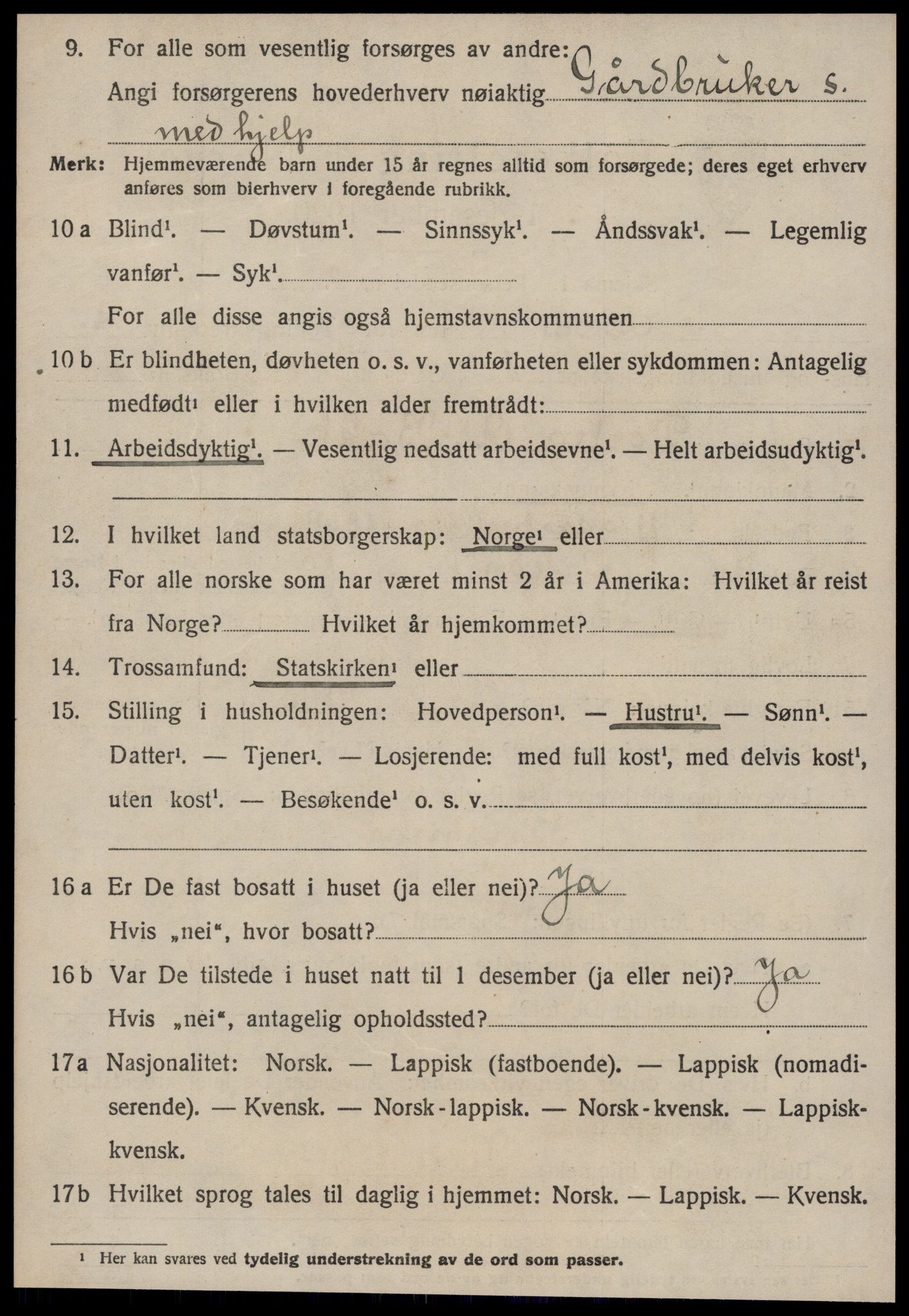 SAT, 1920 census for Orkdal, 1920, p. 3863