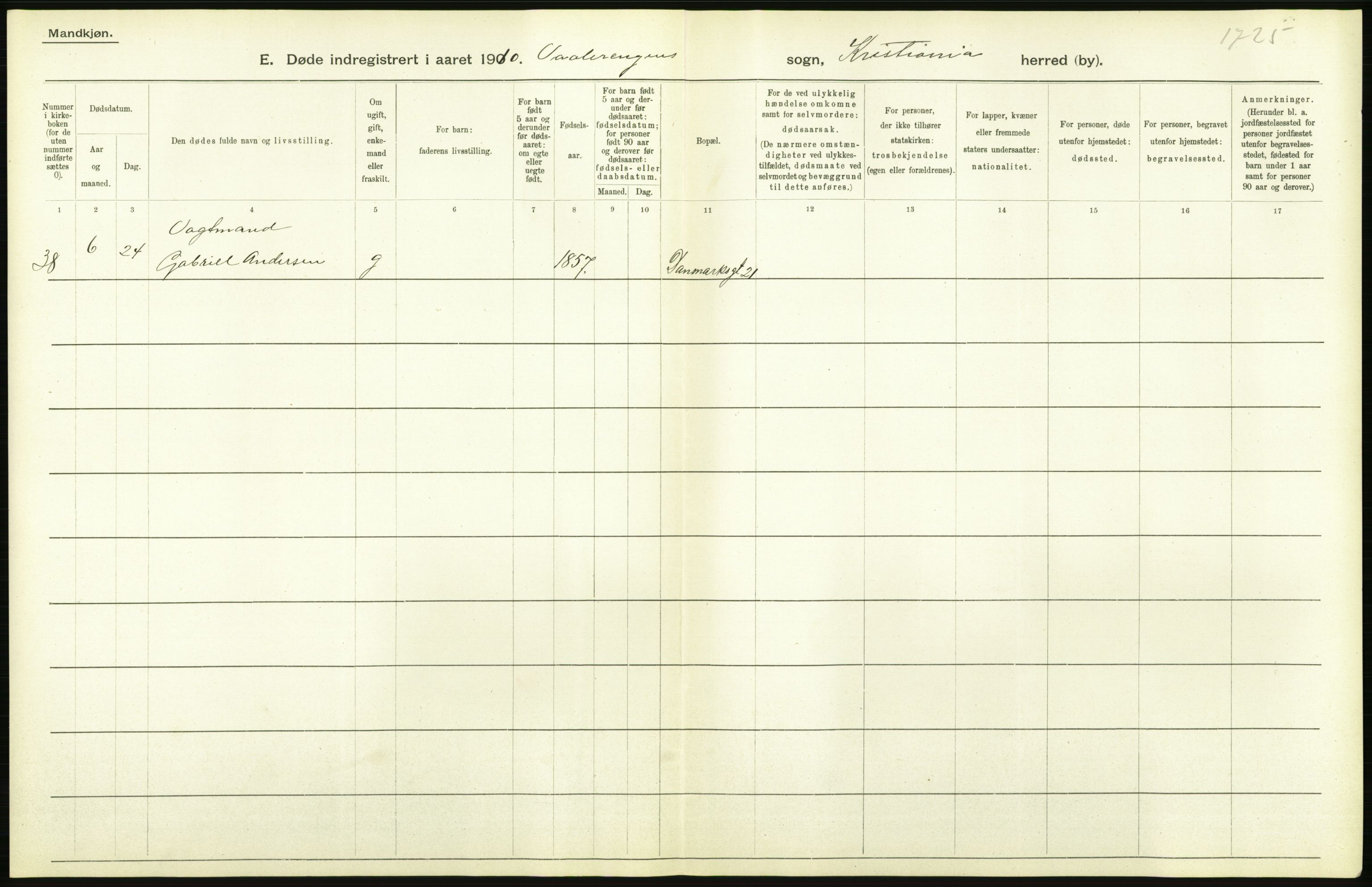 Statistisk sentralbyrå, Sosiodemografiske emner, Befolkning, RA/S-2228/D/Df/Dfa/Dfah/L0008: Kristiania: Døde, 1910, p. 598