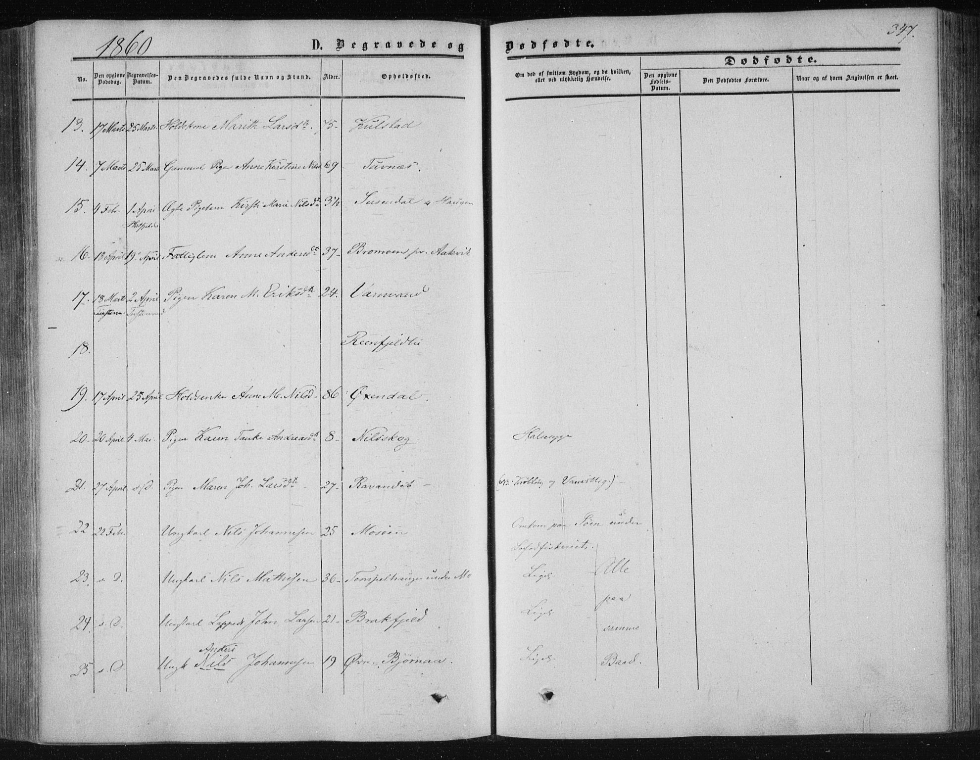 Ministerialprotokoller, klokkerbøker og fødselsregistre - Nordland, AV/SAT-A-1459/820/L0293: Parish register (official) no. 820A14, 1855-1865, p. 347