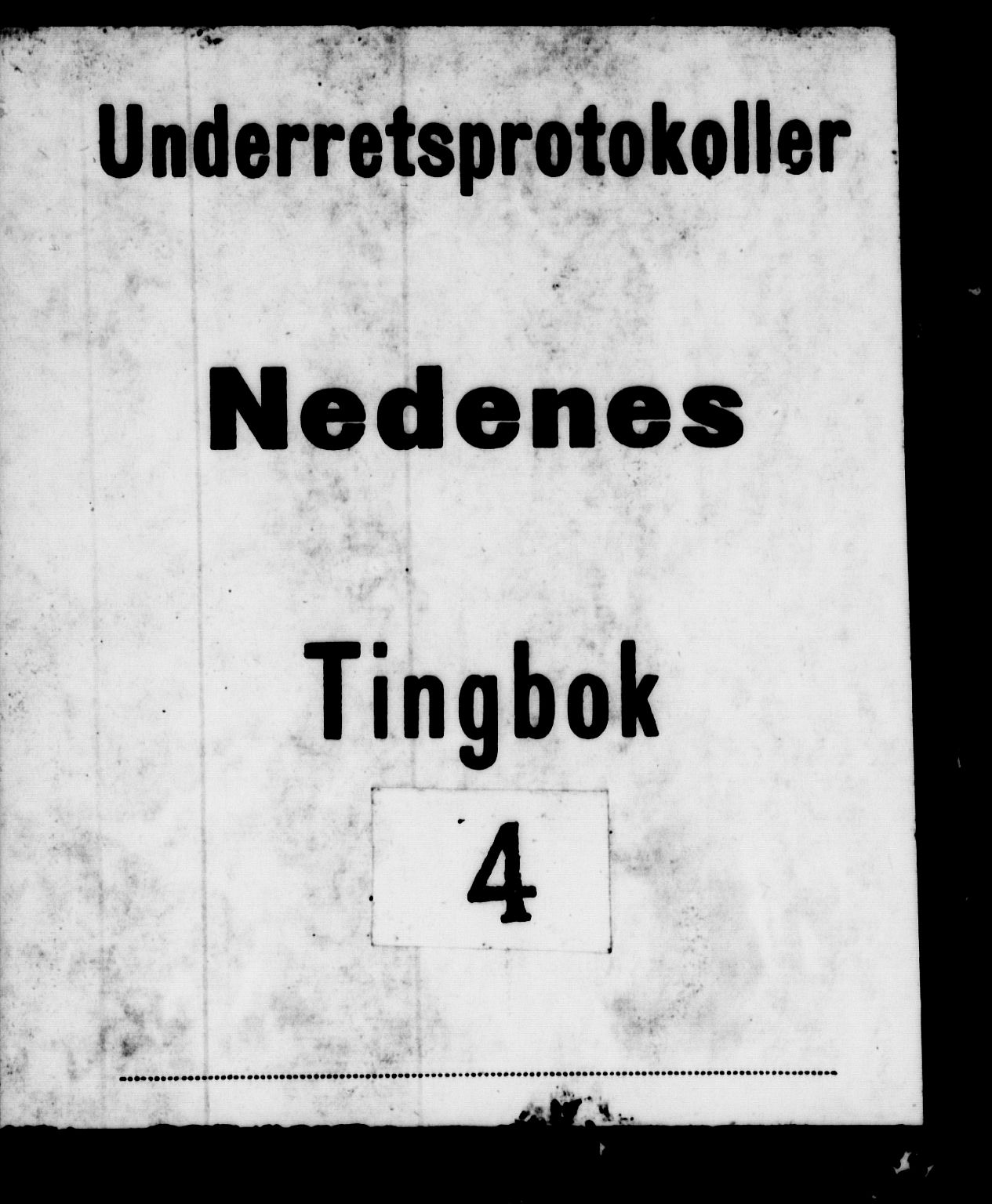 Nedenes sorenskriveri før 1824, AV/SAK-1221-0007/F/Fa/L0007: Tingbok med register nr 4, 1692-1696