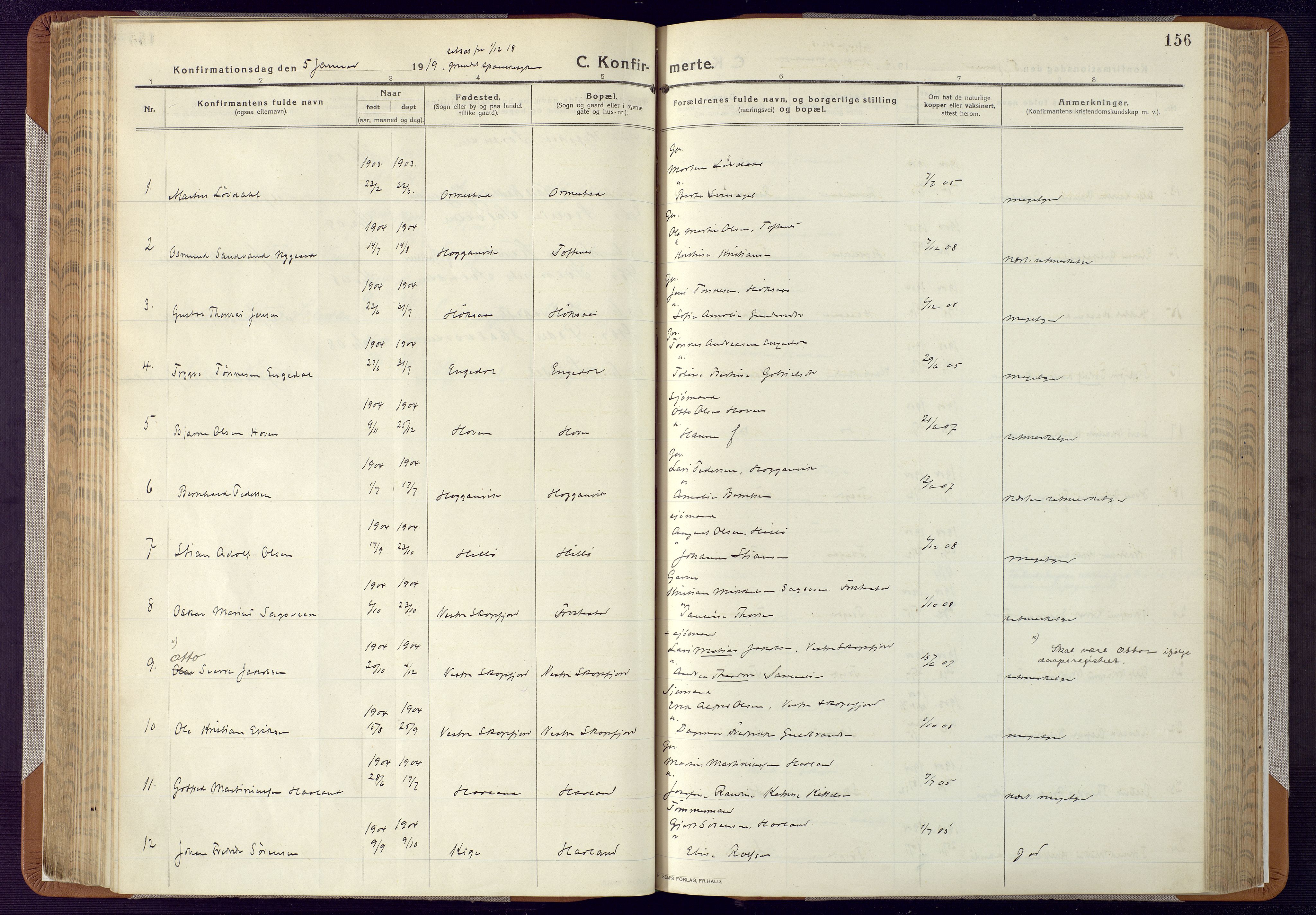 Mandal sokneprestkontor, AV/SAK-1111-0030/F/Fa/Faa/L0022: Parish register (official) no. A 22, 1913-1925, p. 156